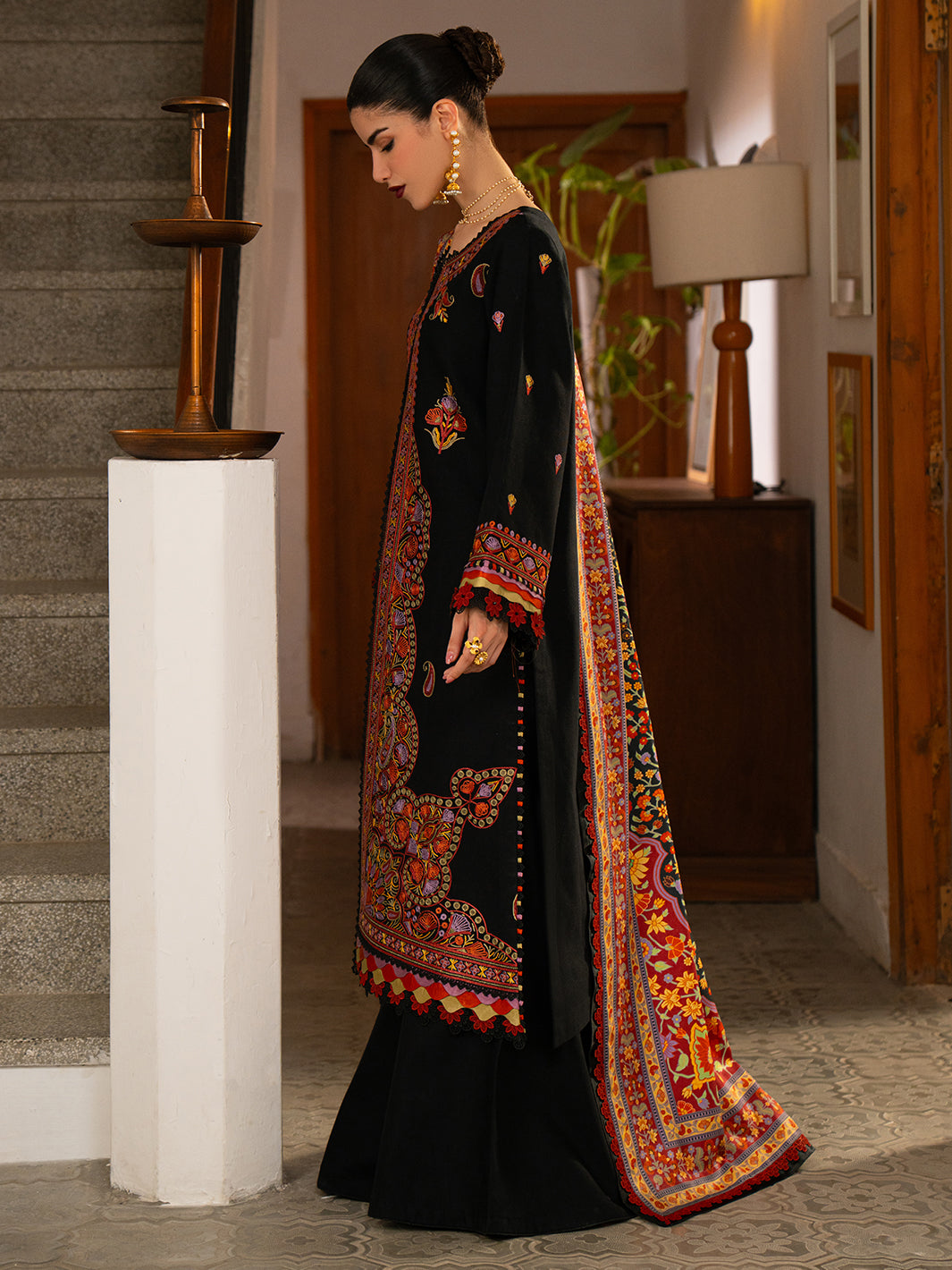 Bin Ilyas | Gulrukh Khaddar 25 | 61-B - Official Bin Ilyas stockist in UK - Sakeena London