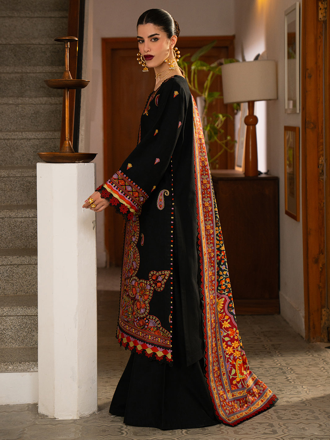 Bin Ilyas | Gulrukh Khaddar 25 | 61-B - Official Bin Ilyas stockist in UK - Sakeena London
