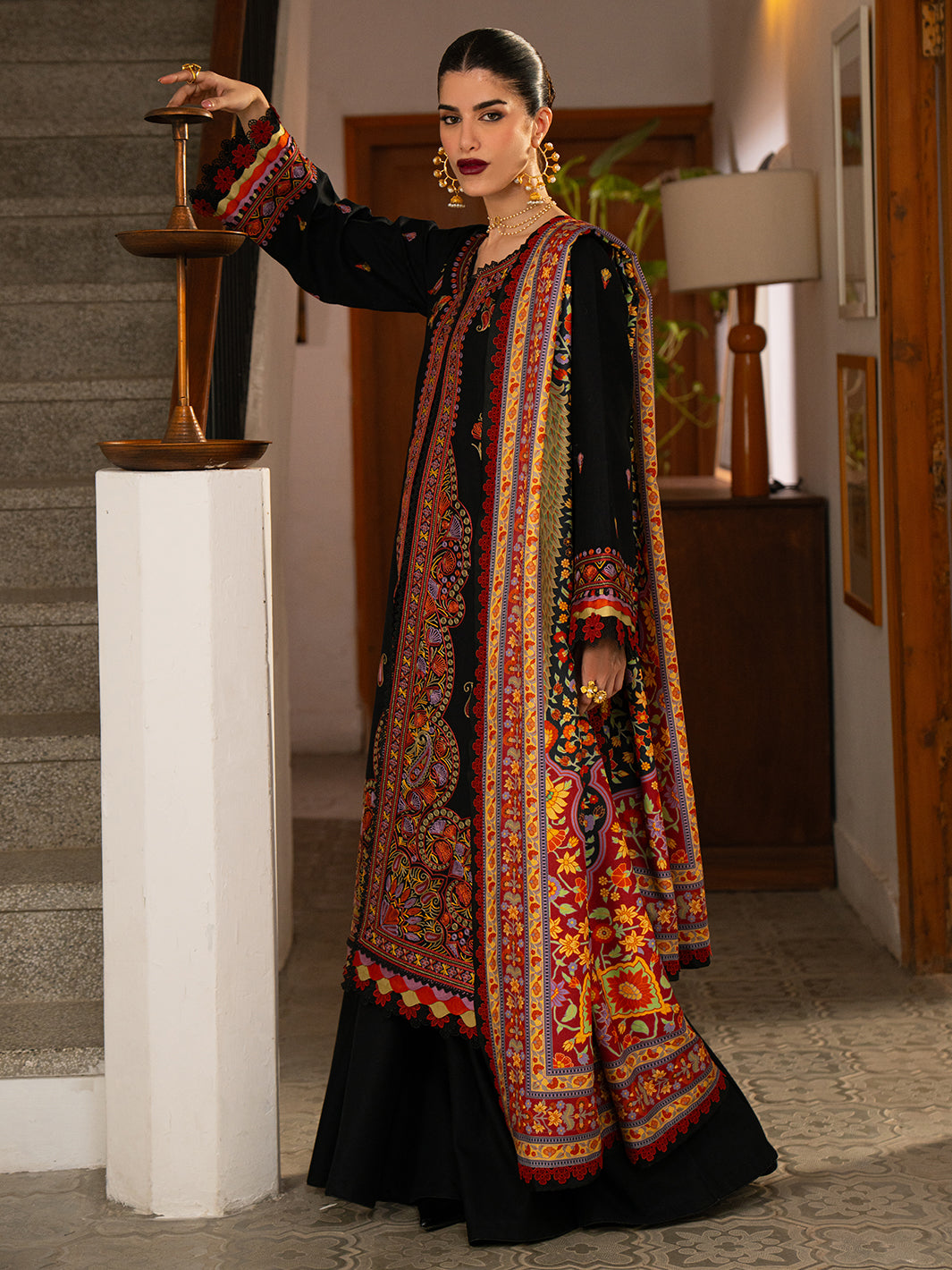 Bin Ilyas | Gulrukh Khaddar 25 | 61-B - Official Bin Ilyas stockist in UK - Sakeena London