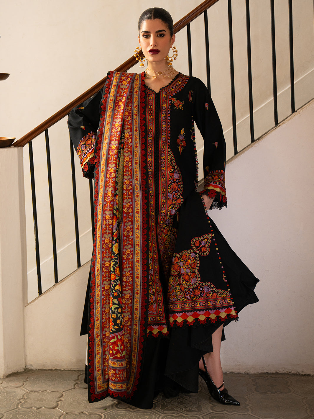 Bin Ilyas | Gulrukh Khaddar 25 | 61-B - Official Bin Ilyas stockist in UK - Sakeena London