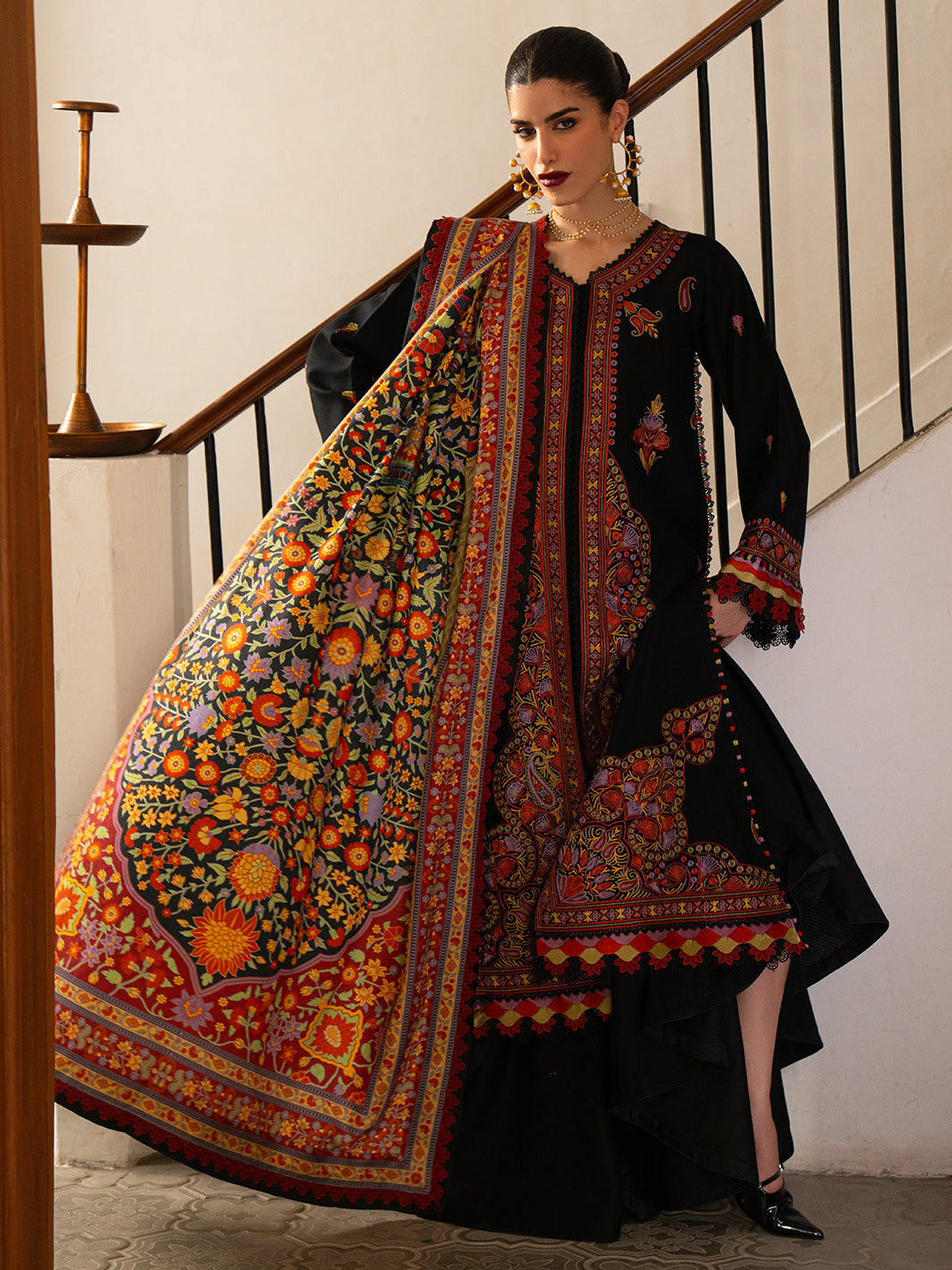 Bin Ilyas | Gulrukh Khaddar 25 | 61-B - Official Bin Ilyas stockist in UK - Sakeena London