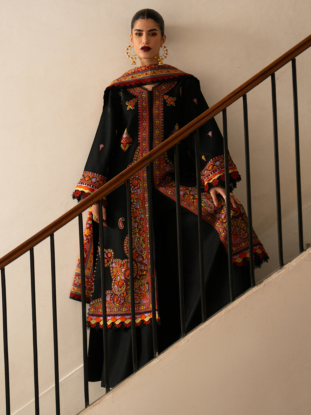 Bin Ilyas | Gulrukh Khaddar 25 | 61-B - Official Bin Ilyas stockist in UK - Sakeena London
