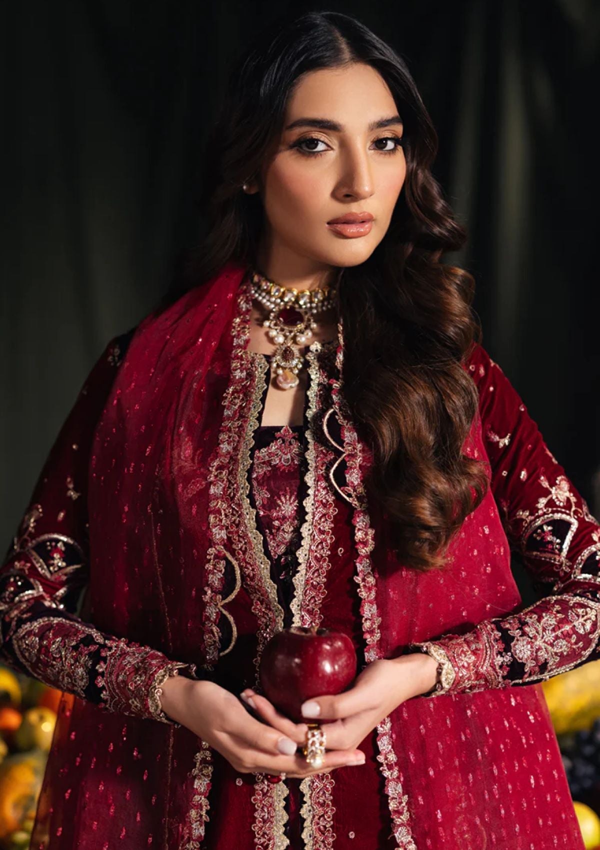Winter Collection - Qalamkar - Velvet Edit - QV24#04 - KESIA