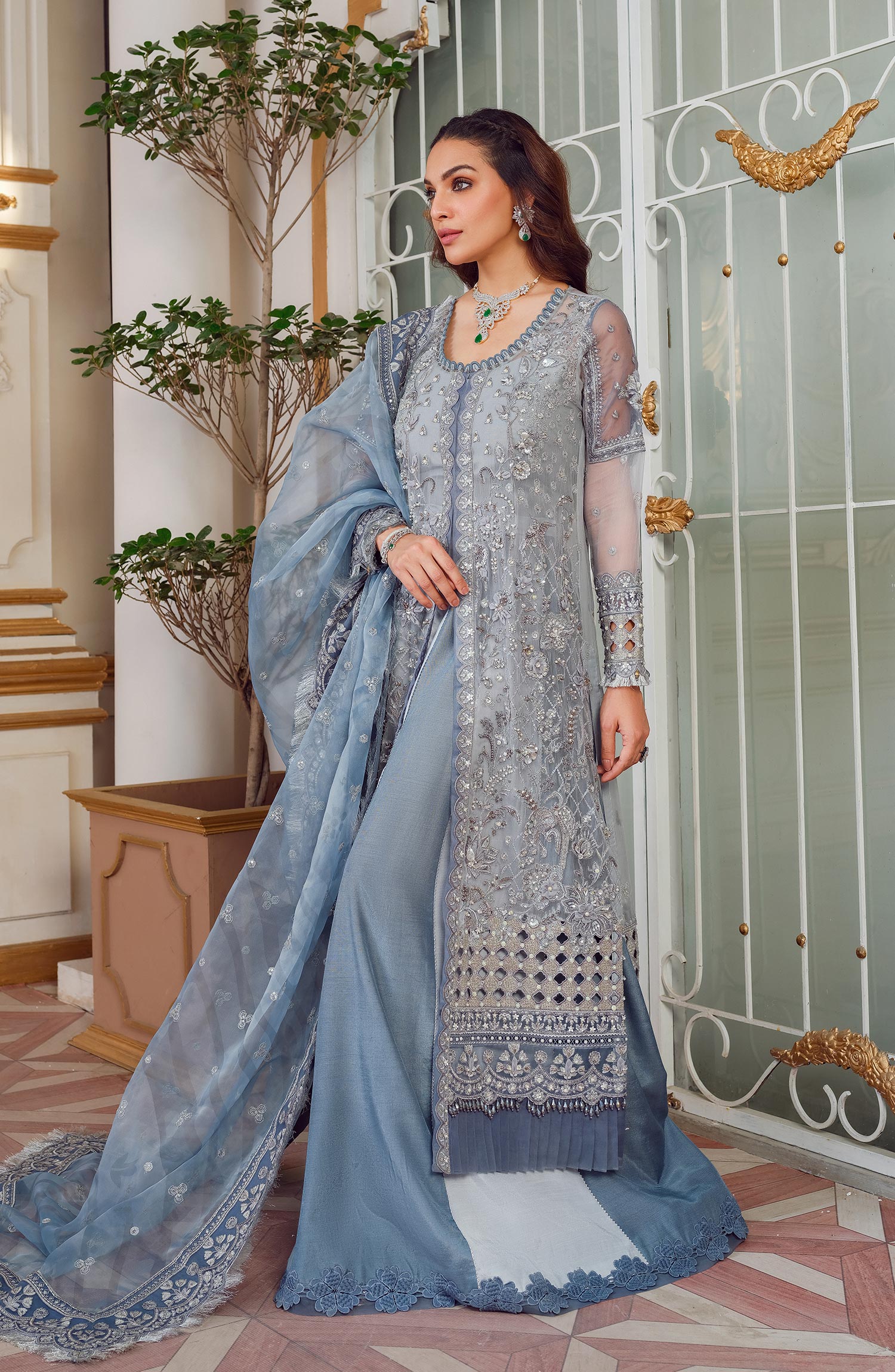 Mina Kashif | Luxury Pret | MK23-13-A/B - Official Mina Kashif stockist in UK - Sakeena London