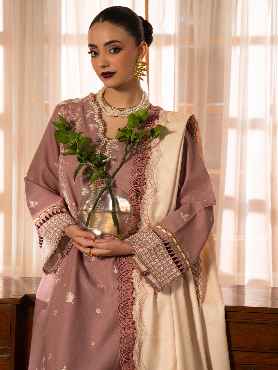 Bin Ilyas | Gulrukh Khaddar 25 | 62-A - Official Bin Ilyas stockist in UK - Sakeena London