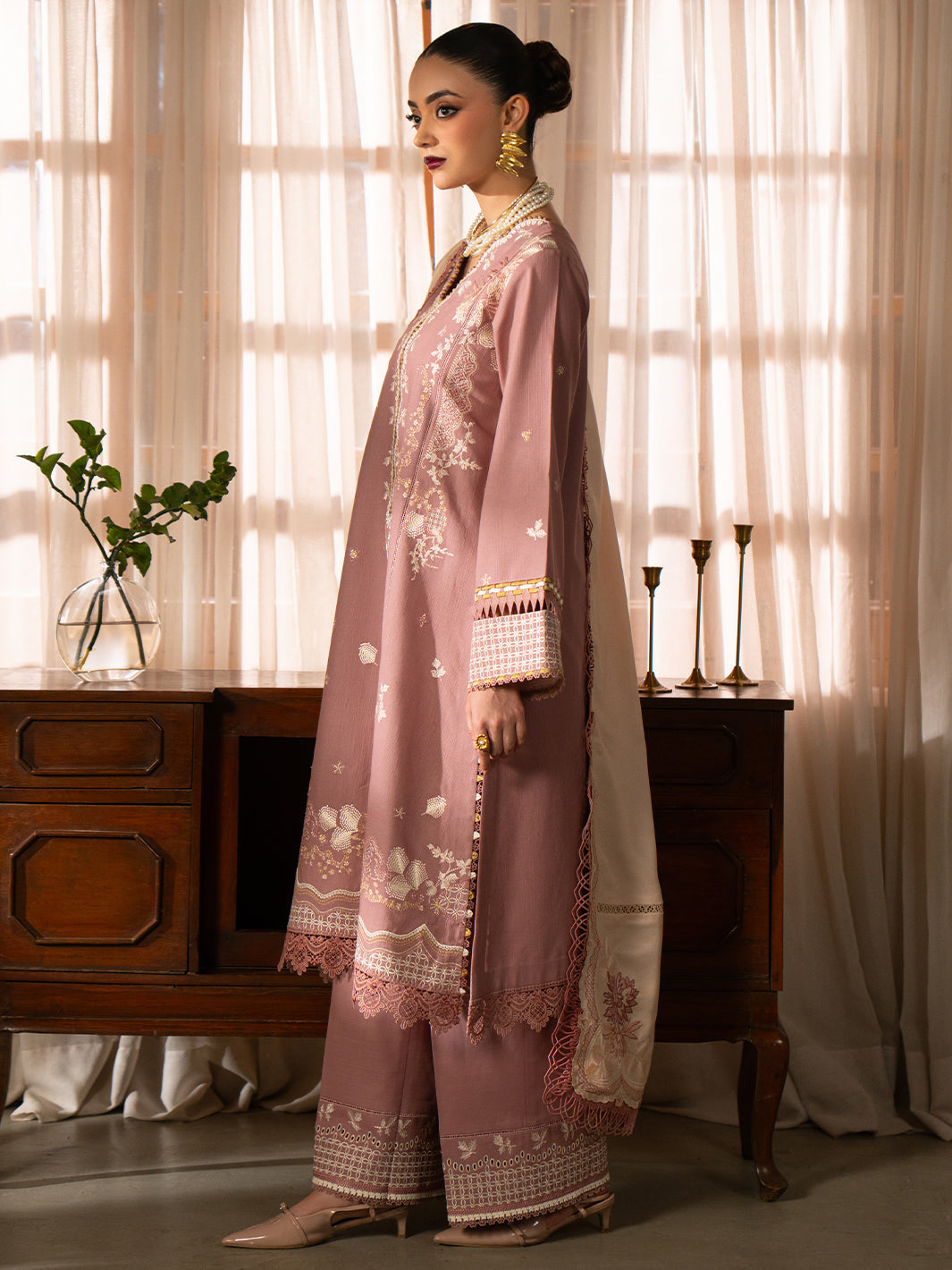 Bin Ilyas | Gulrukh Khaddar 25 | 62-A - Official Bin Ilyas stockist in UK - Sakeena London