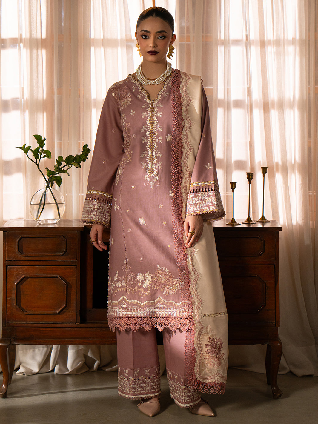 Bin Ilyas | Gulrukh Khaddar 25 | 62-A - Official Bin Ilyas stockist in UK - Sakeena London