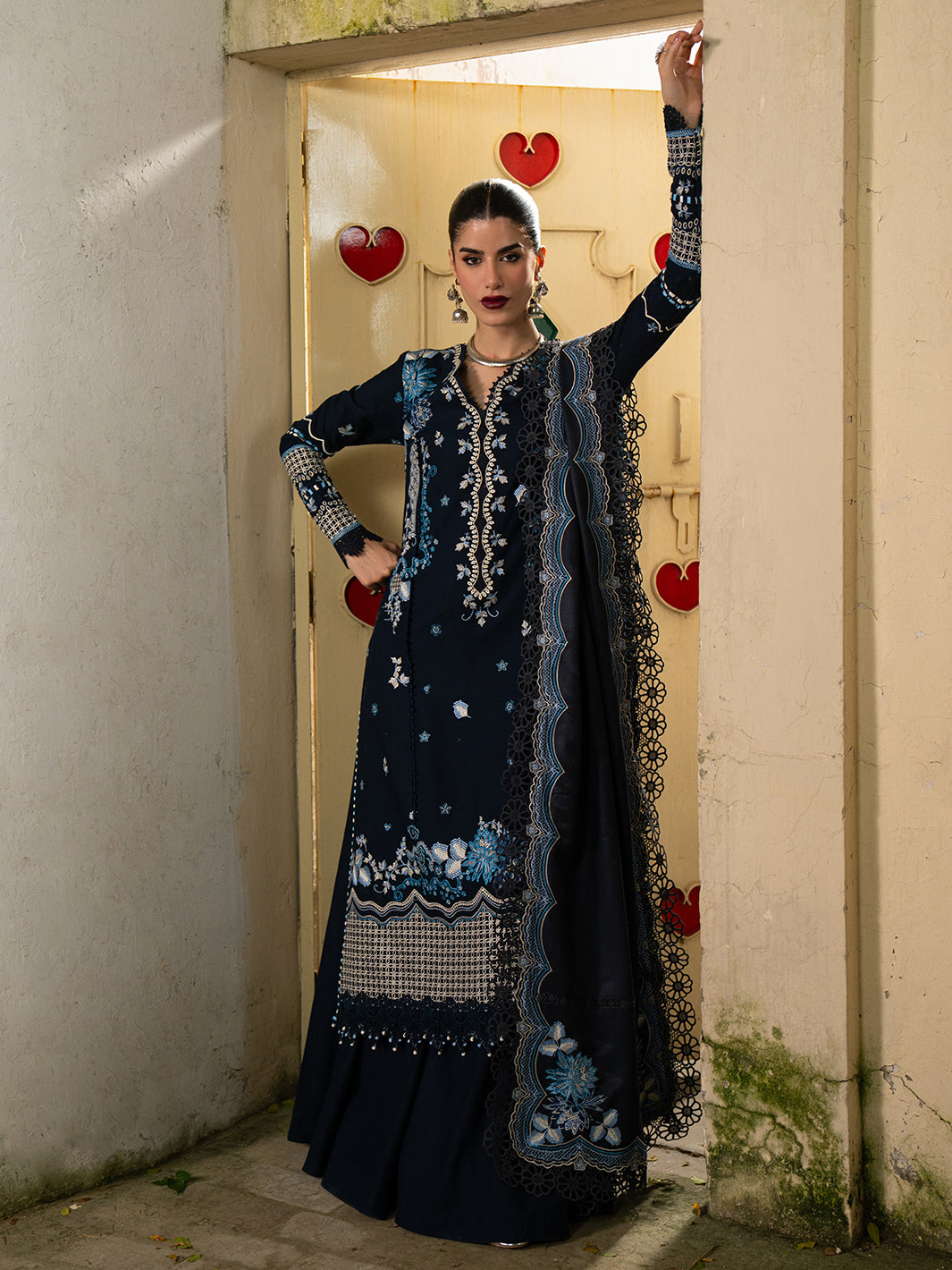 Bin Ilyas | Gulrukh Khaddar 25 | 62-B - Official Bin Ilyas stockist in UK - Sakeena London
