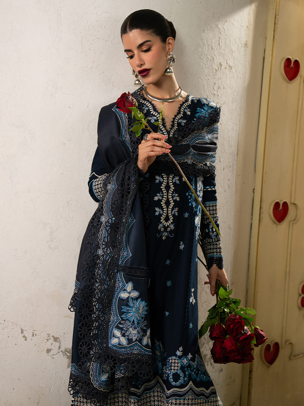 Bin Ilyas | Gulrukh Khaddar 25 | 62-B - Official Bin Ilyas stockist in UK - Sakeena London