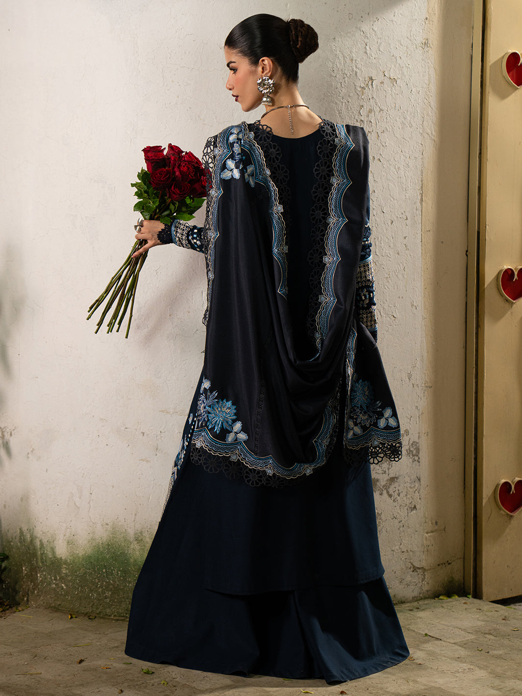 Bin Ilyas | Gulrukh Khaddar 25 | 62-B - Official Bin Ilyas stockist in UK - Sakeena London