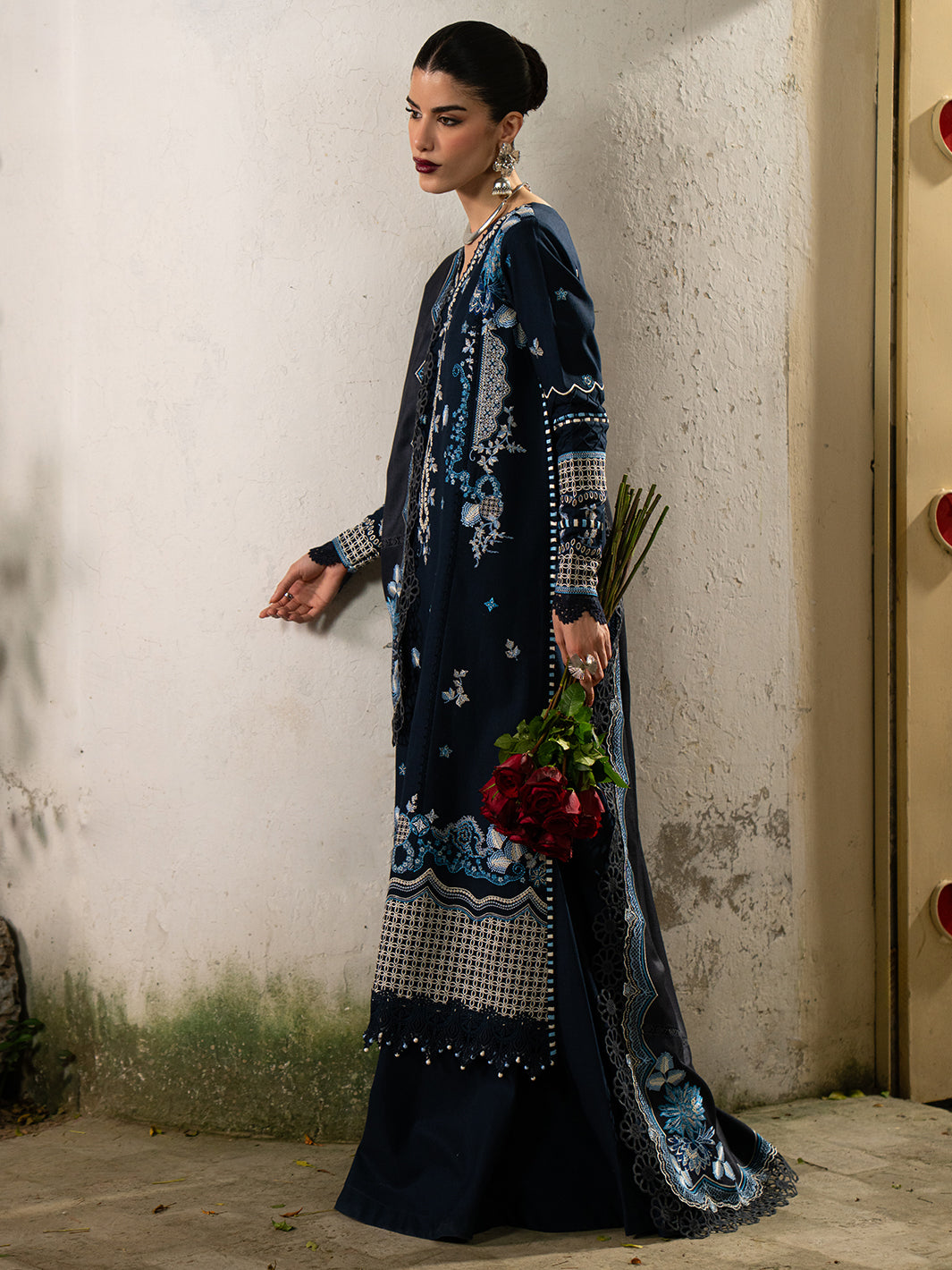 Bin Ilyas | Gulrukh Khaddar 25 | 62-B - Official Bin Ilyas stockist in UK - Sakeena London
