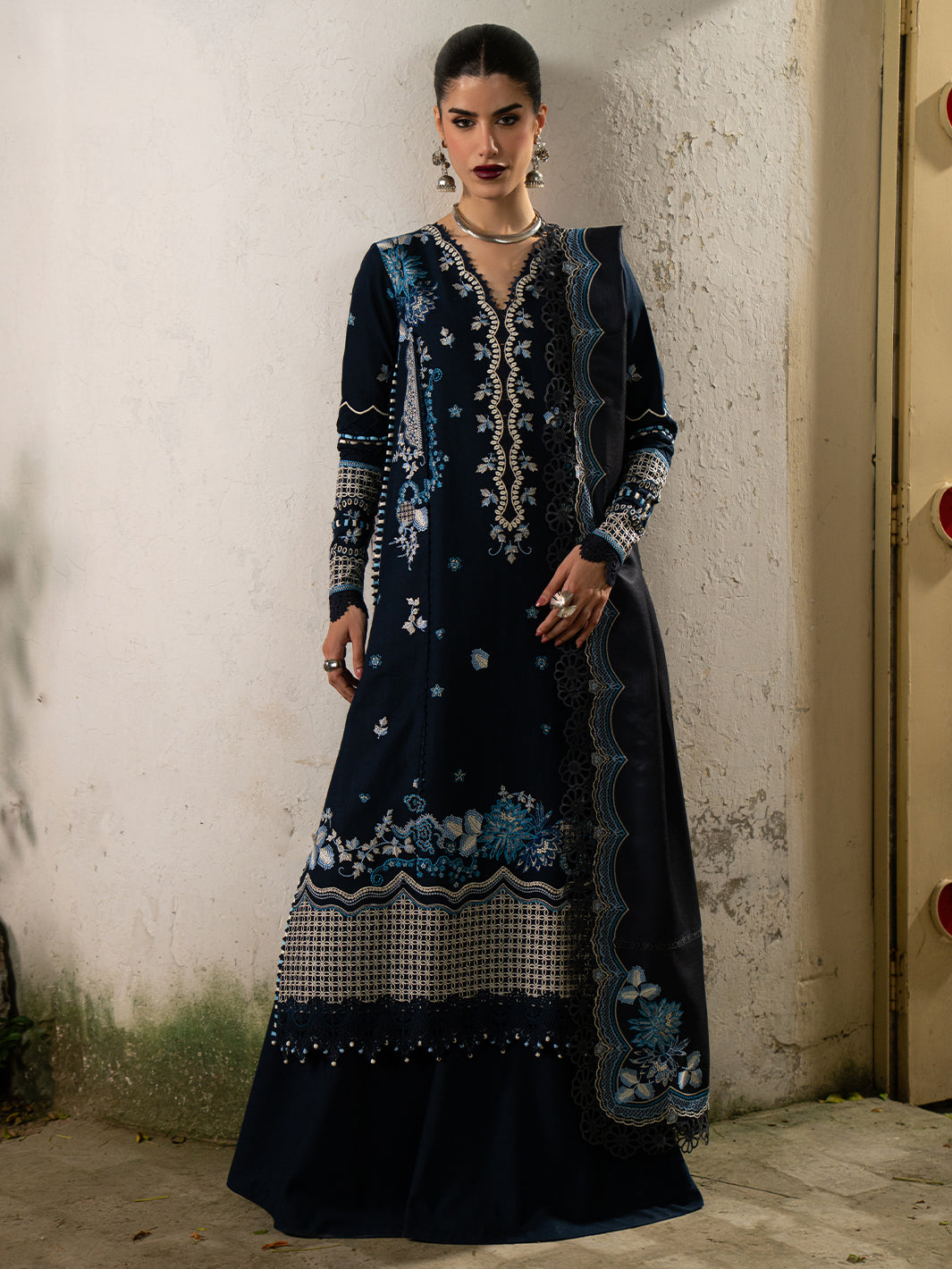 Bin Ilyas | Gulrukh Khaddar 25 | 62-B - Official Bin Ilyas stockist in UK - Sakeena London