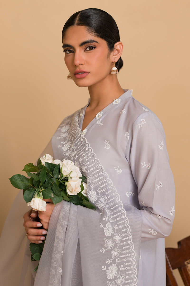 Cross Stitch | Chikankari Lawn Collection | P-05 - Official Cross Stitch stockist in UK - Sakeena London
