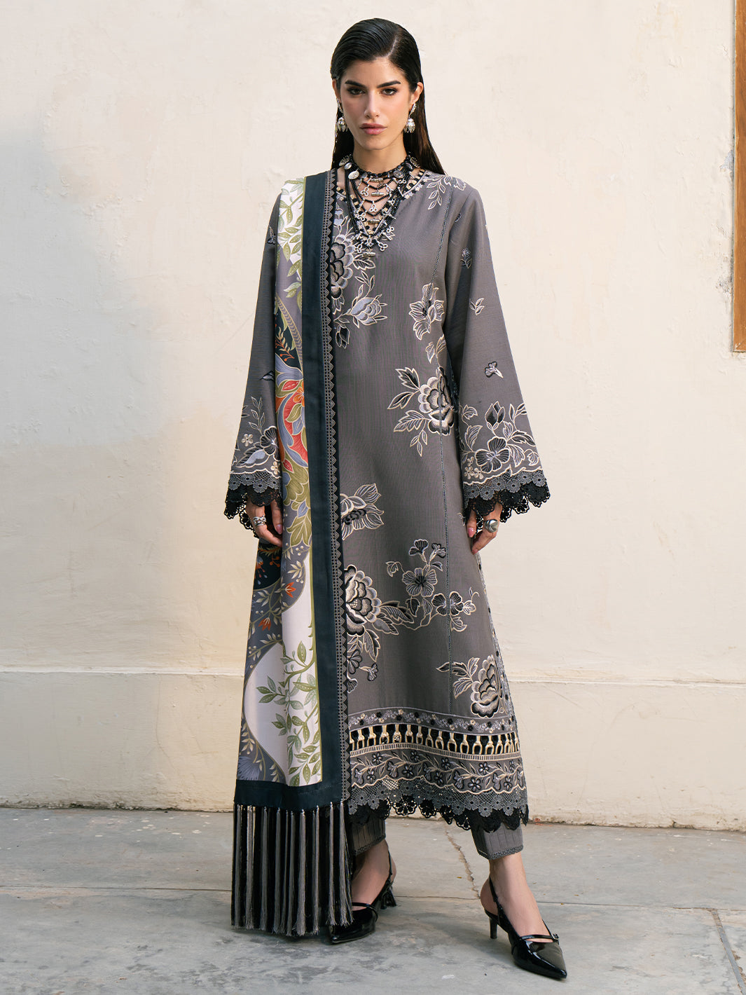 Bin Ilyas | Gulrukh Khaddar 25 | 63-A - Official Bin Ilyas stockist in UK - Sakeena London