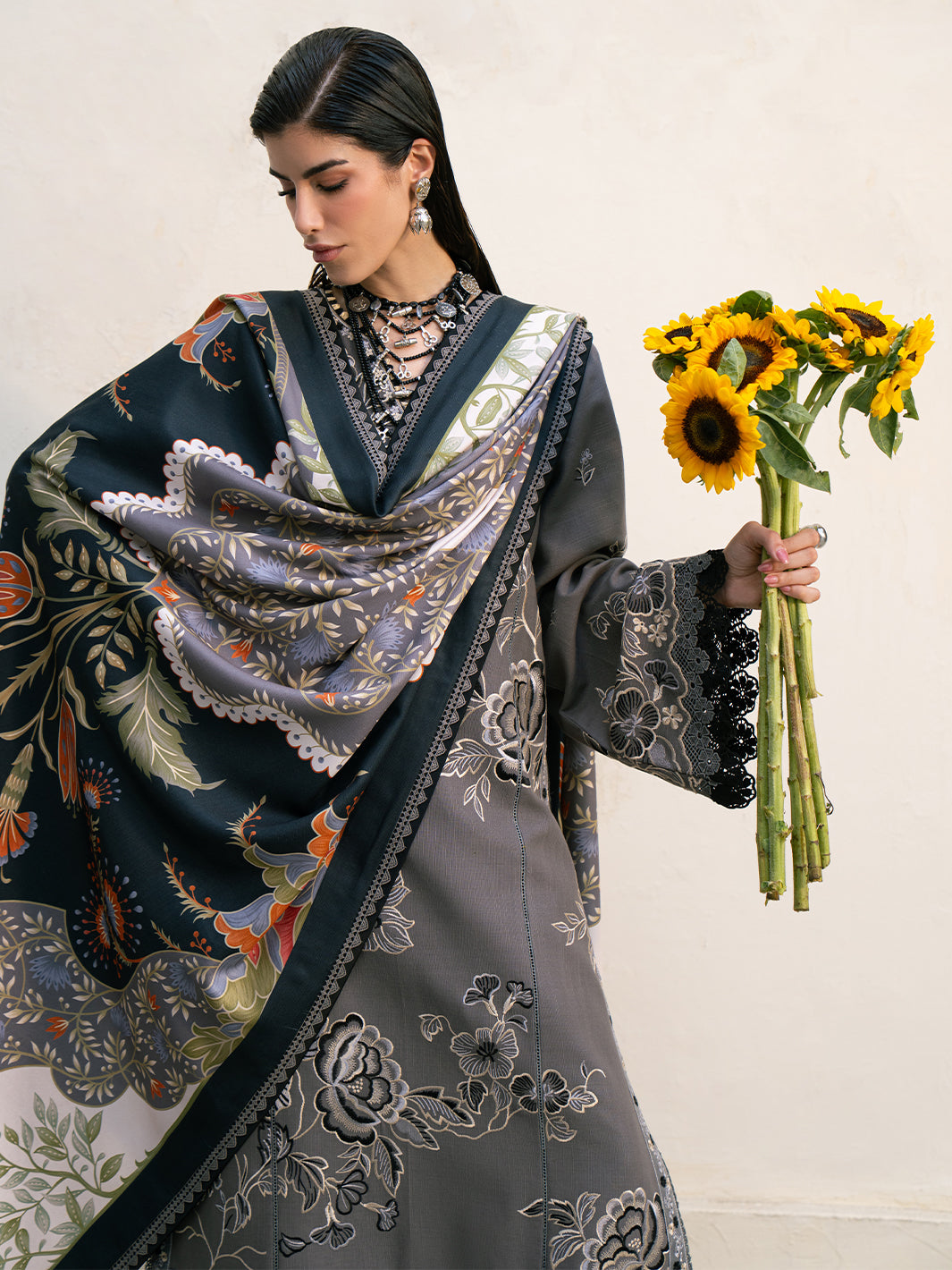 Bin Ilyas | Gulrukh Khaddar 25 | 63-A - Official Bin Ilyas stockist in UK - Sakeena London
