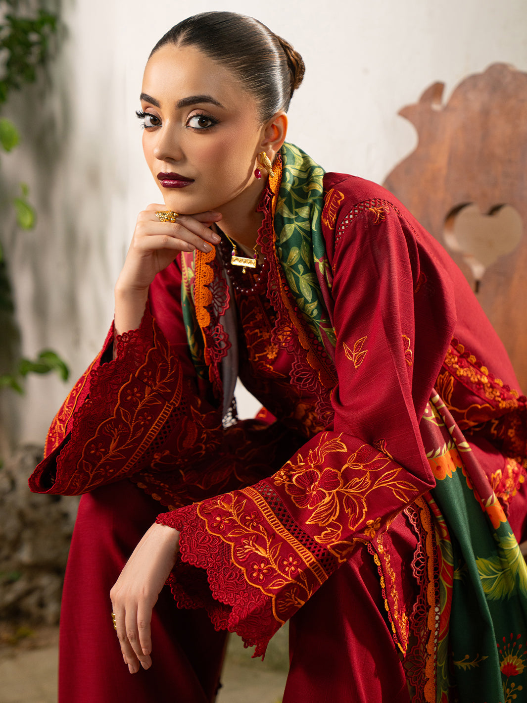 Bin Ilyas | Gulrukh Khaddar 25 | 63-B - Official Bin Ilyas stockist in UK - Sakeena London