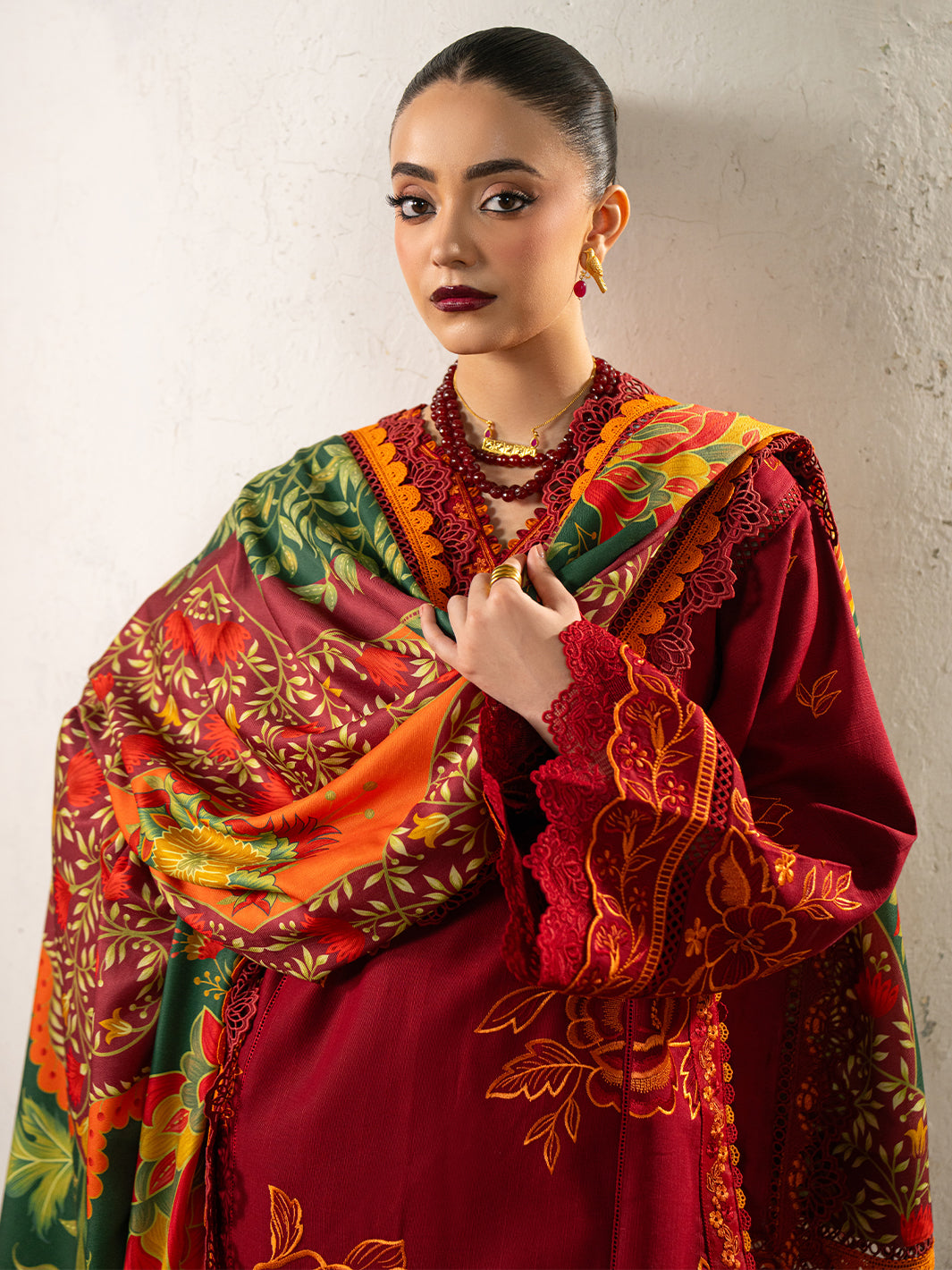Bin Ilyas | Gulrukh Khaddar 25 | 63-B - Official Bin Ilyas stockist in UK - Sakeena London