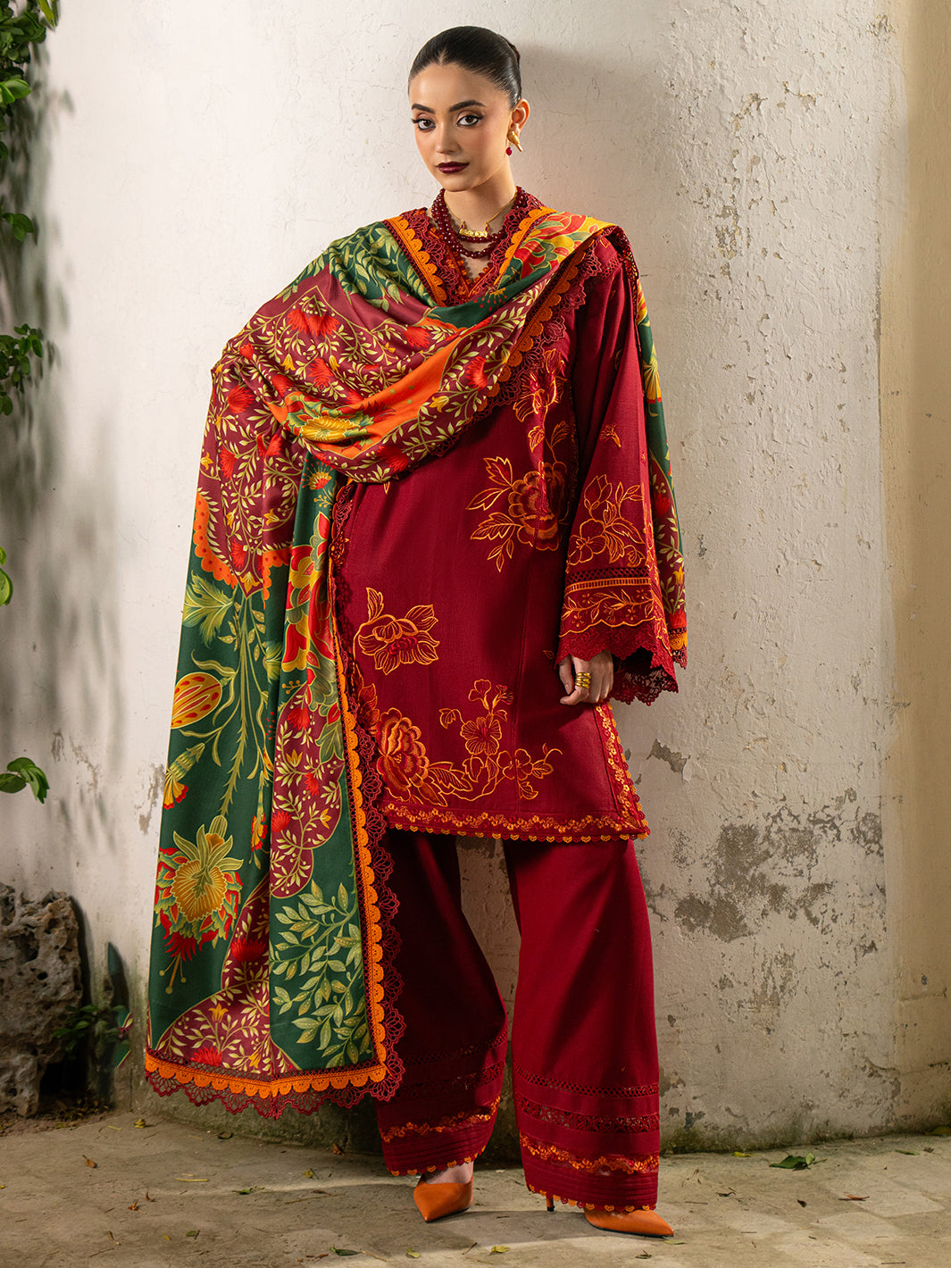 Bin Ilyas | Gulrukh Khaddar 25 | 63-B - Official Bin Ilyas stockist in UK - Sakeena London