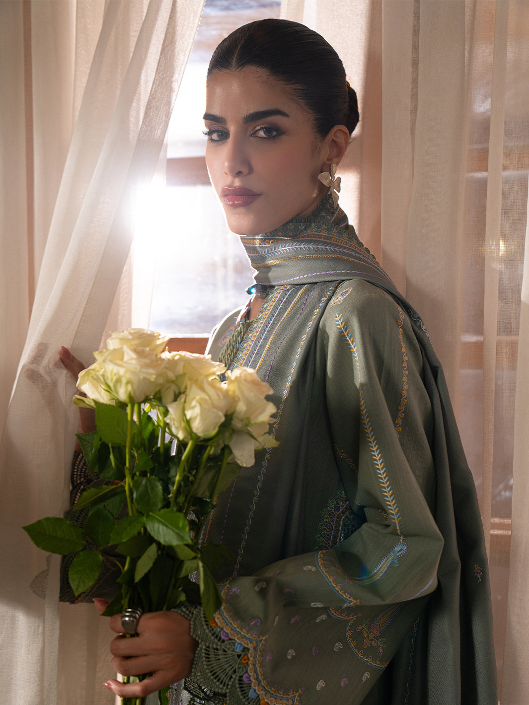 Bin Ilyas | Gulrukh Khaddar 25 | 64-A - Official Bin Ilyas stockist in UK - Sakeena London