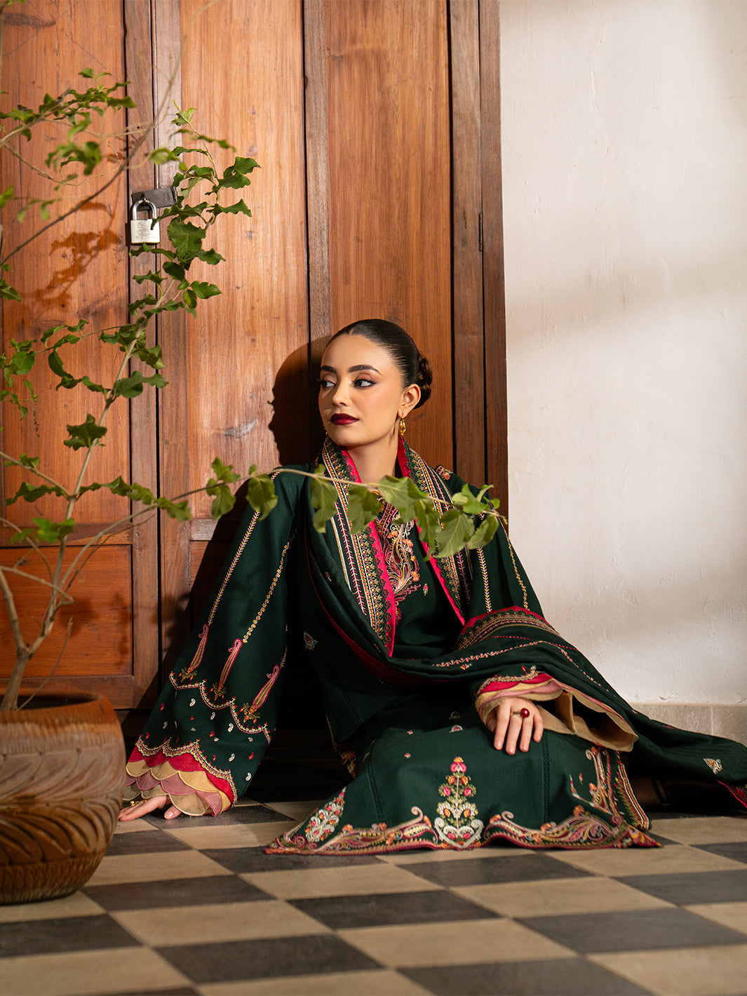 Bin Ilyas | Gulrukh Khaddar 25 | 64-B - Official Bin Ilyas stockist in UK - Sakeena London