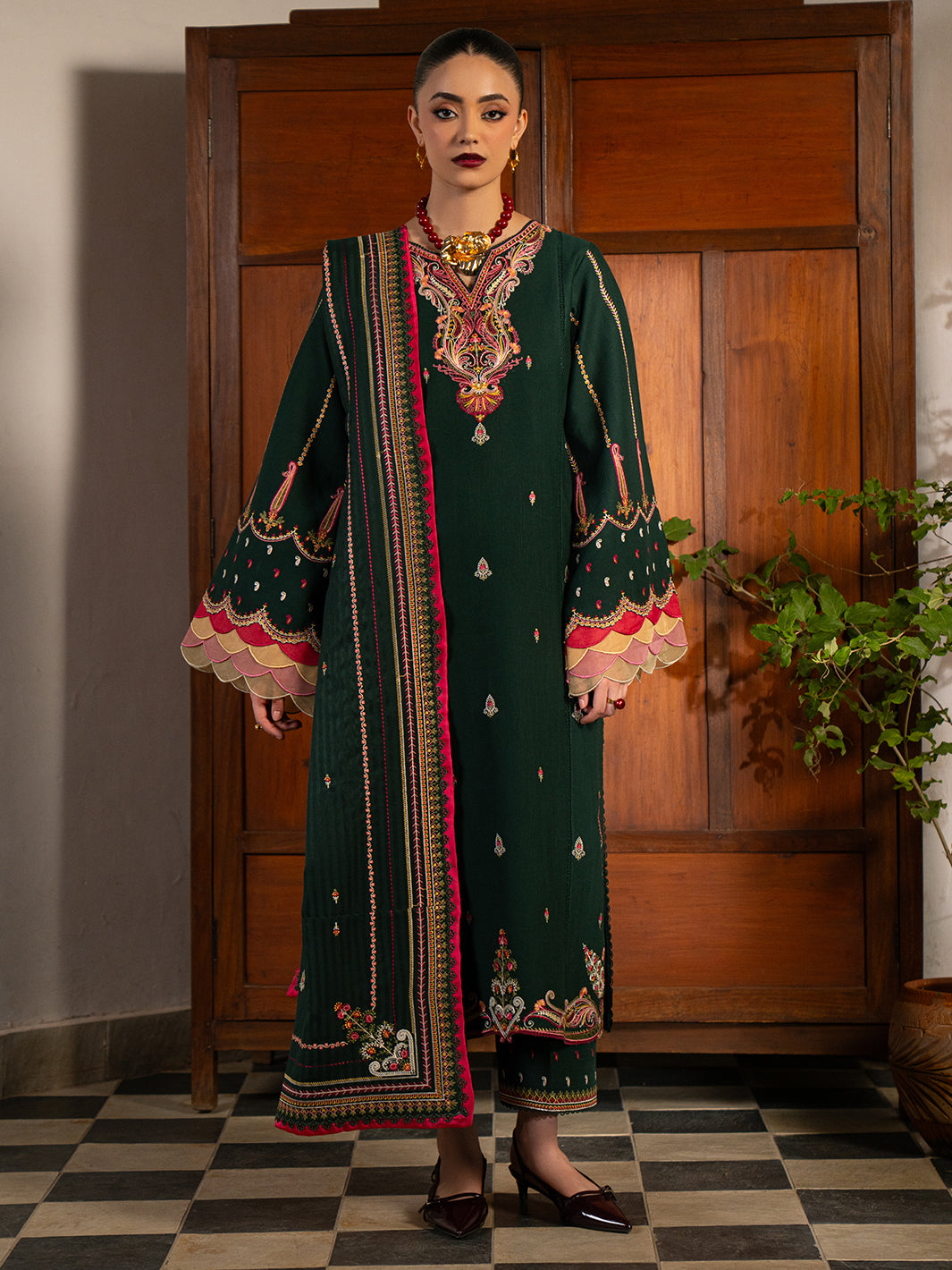 Bin Ilyas | Gulrukh Khaddar 25 | 64-B - Official Bin Ilyas stockist in UK - Sakeena London
