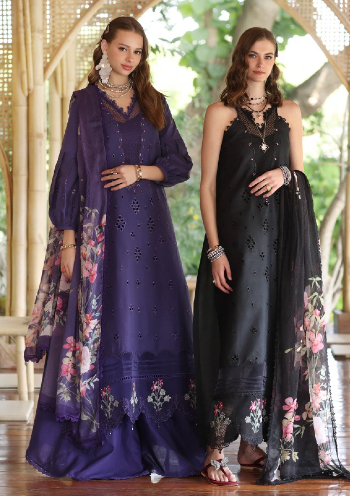 Lawn - Noor by Saadia Asad - Eid Luxe - Printedkari 25 - D#7-B