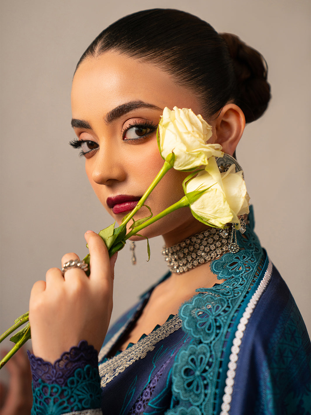Bin Ilyas | Gulrukh Khaddar 25 | 65-A - Official Bin Ilyas stockist in UK - Sakeena London