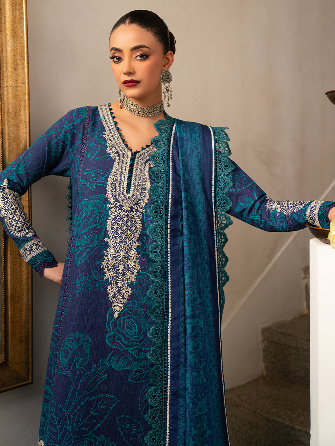 Bin Ilyas | Gulrukh Khaddar 25 | 65-A - Official Bin Ilyas stockist in UK - Sakeena London