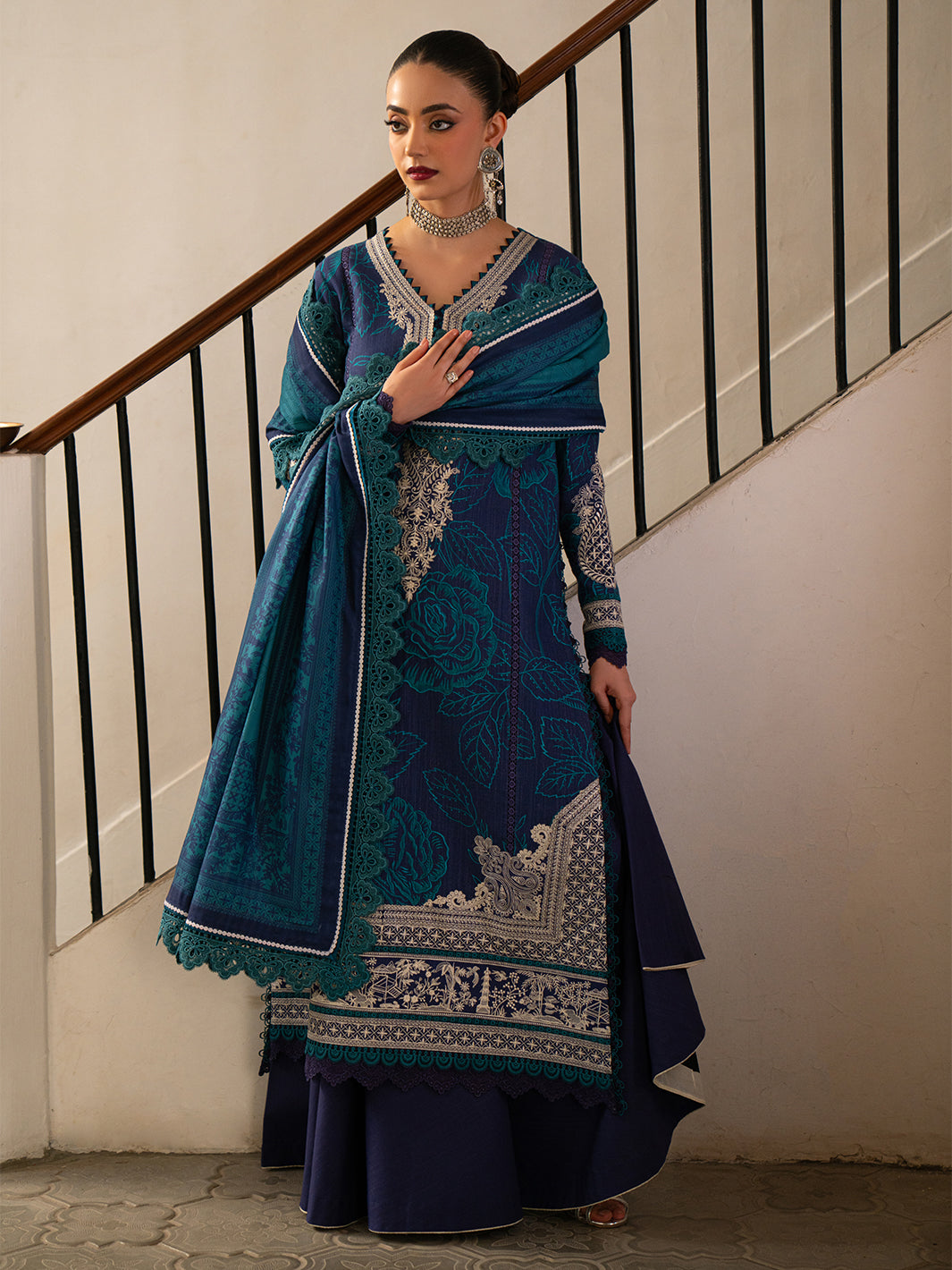 Bin Ilyas | Gulrukh Khaddar 25 | 65-A - Official Bin Ilyas stockist in UK - Sakeena London