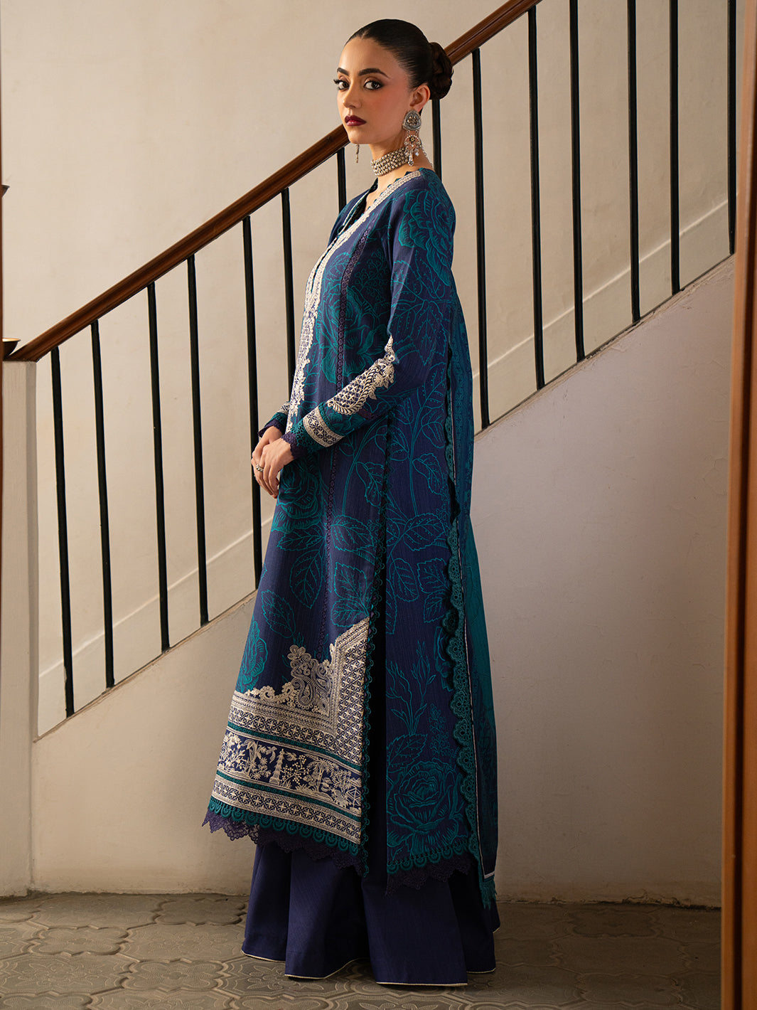 Bin Ilyas | Gulrukh Khaddar 25 | 65-A - Official Bin Ilyas stockist in UK - Sakeena London