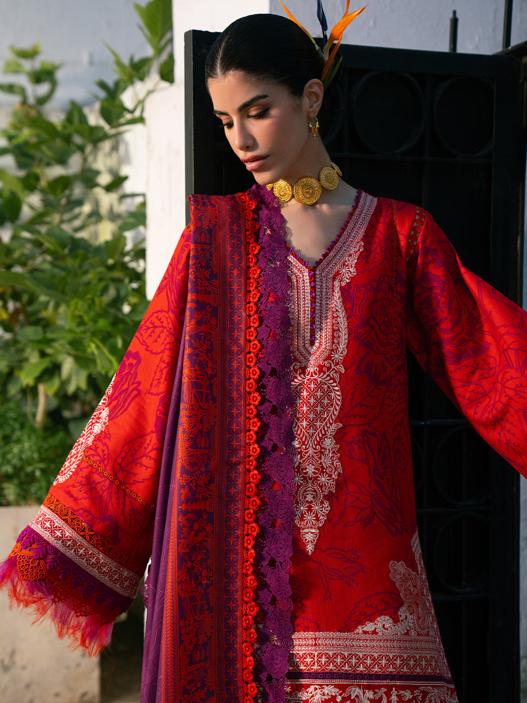 Bin Ilyas | Gulrukh Khaddar 25 | 65-B - Official Bin Ilyas stockist in UK - Sakeena London