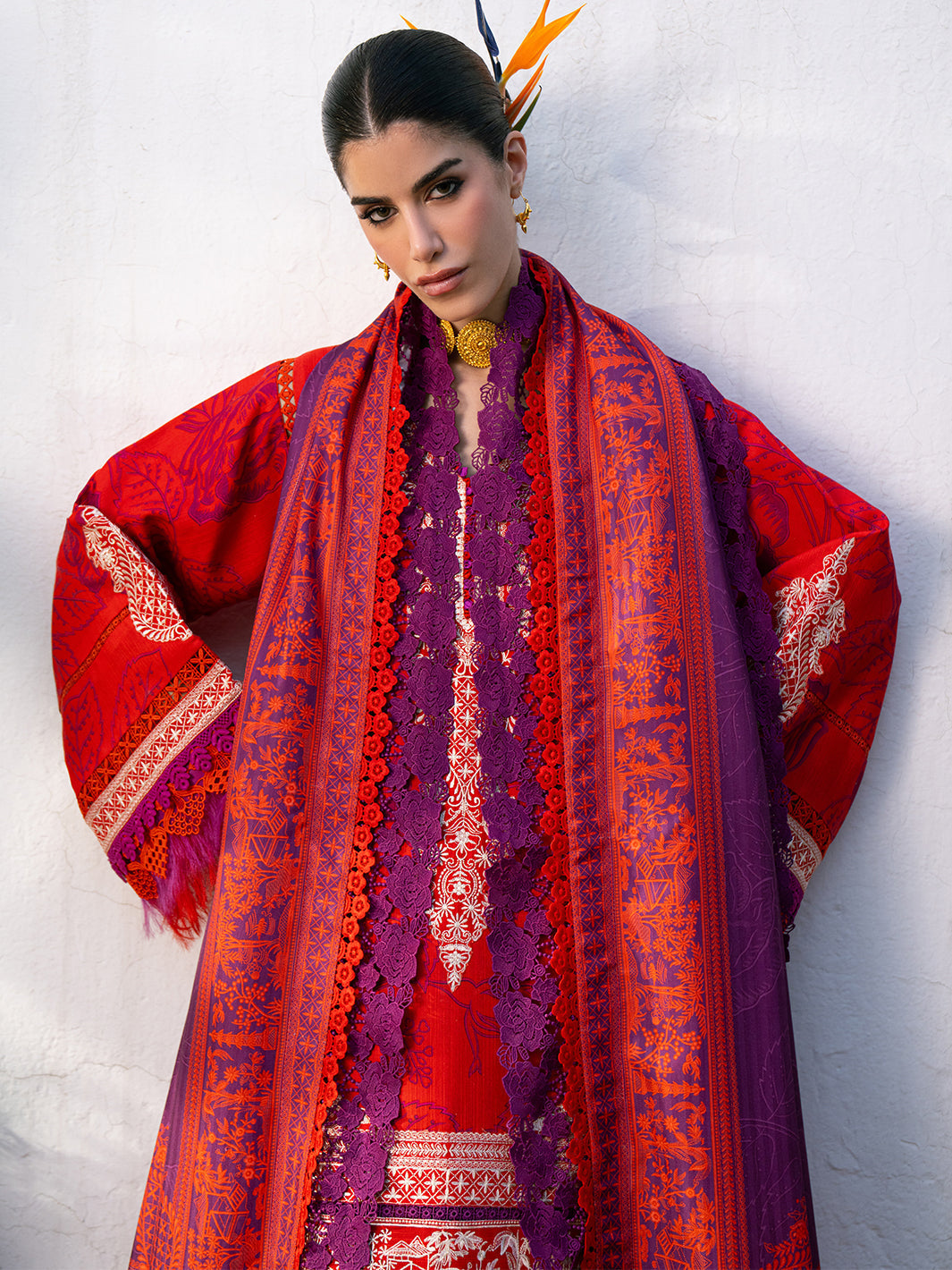 Bin Ilyas | Gulrukh Khaddar 25 | 65-B - Official Bin Ilyas stockist in UK - Sakeena London