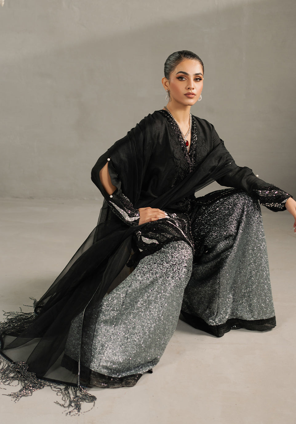 Zarqash | Silk Edit | ZQS 022 LEILA - Official Zarqash stockist in UK - Sakeena London