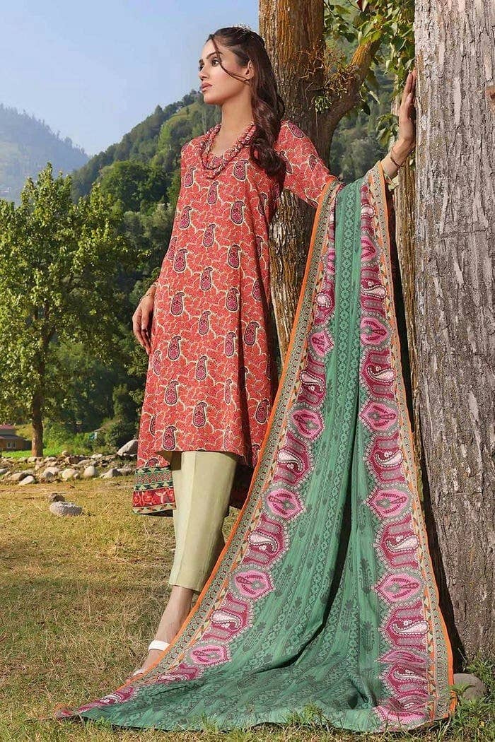 Gul Ahmed | Winter Collection 24 | Suit AY-32029 - Official Gul Ahmed stockist in UK - Sakeena London