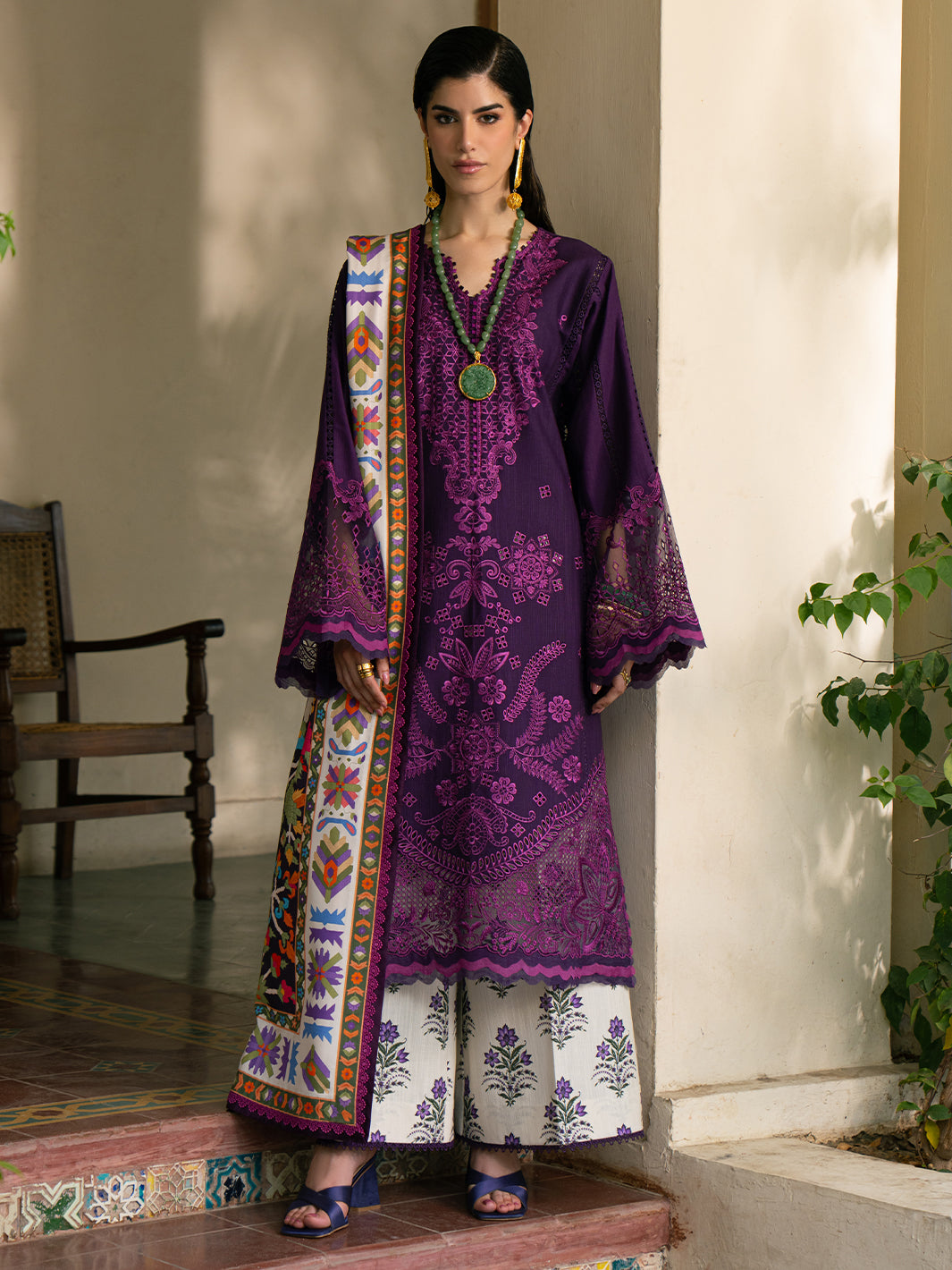 Bin Ilyas | Gulrukh Khaddar 25 | 66-A - Official Bin Ilyas stockist in UK - Sakeena London