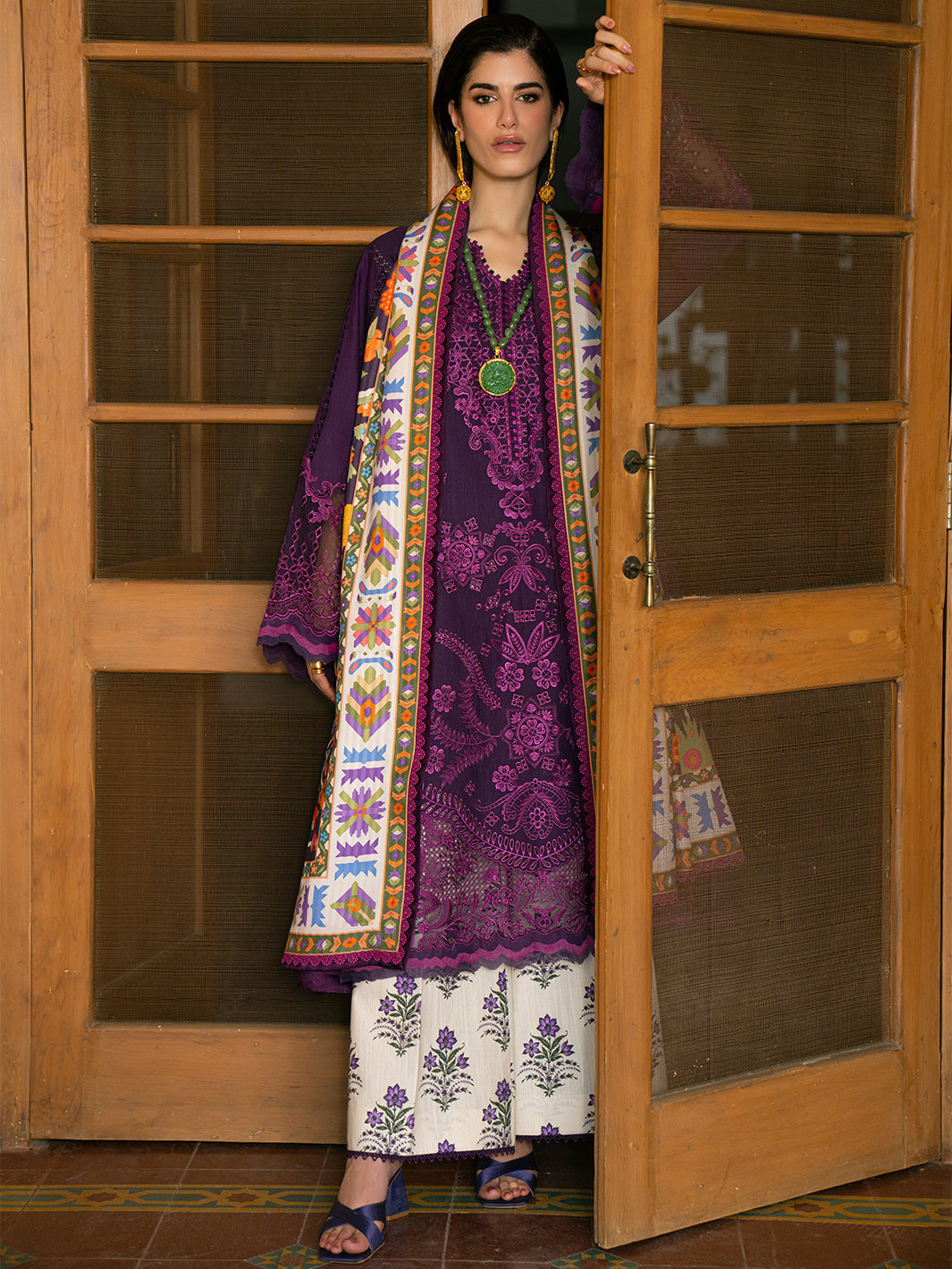 Bin Ilyas | Gulrukh Khaddar 25 | 66-A - Official Bin Ilyas stockist in UK - Sakeena London