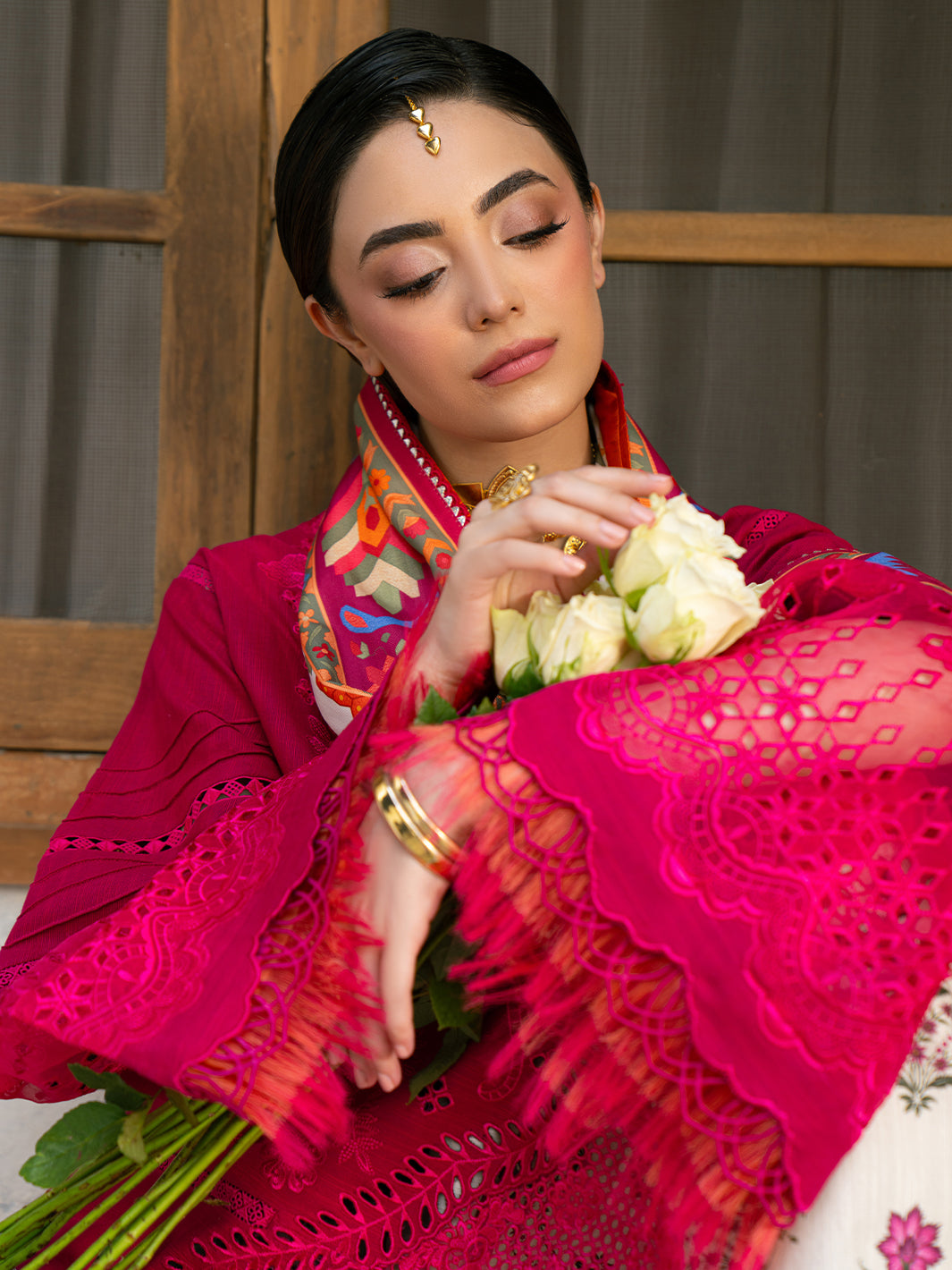 Bin Ilyas | Gulrukh Khaddar 25 | 66-B - Official Bin Ilyas stockist in UK - Sakeena London