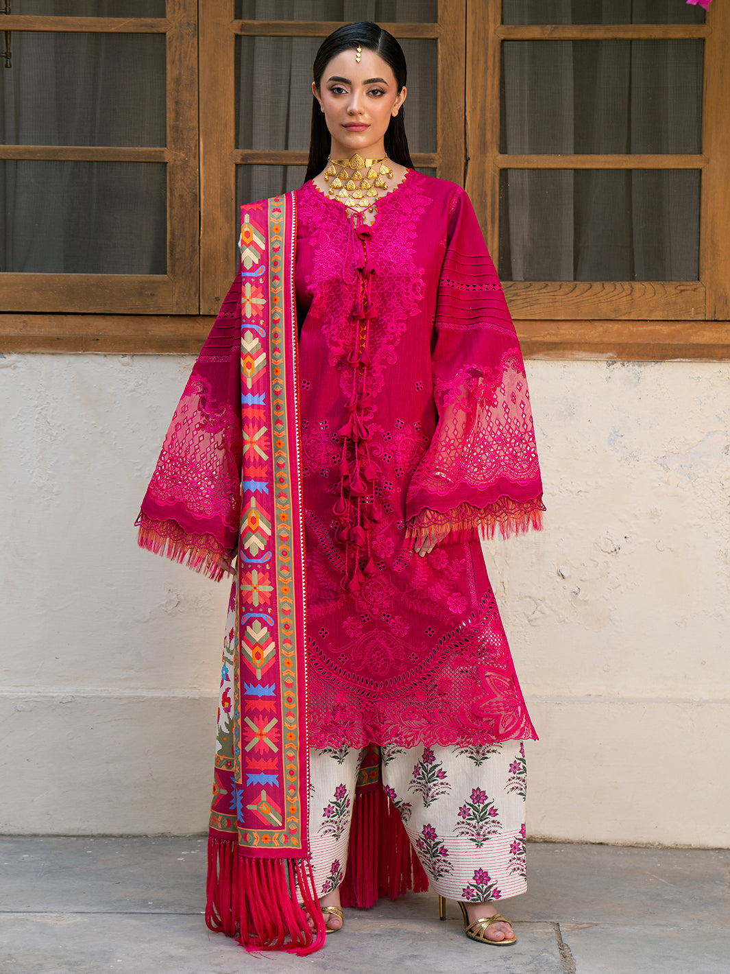 Bin Ilyas | Gulrukh Khaddar 25 | 66-B - Official Bin Ilyas stockist in UK - Sakeena London