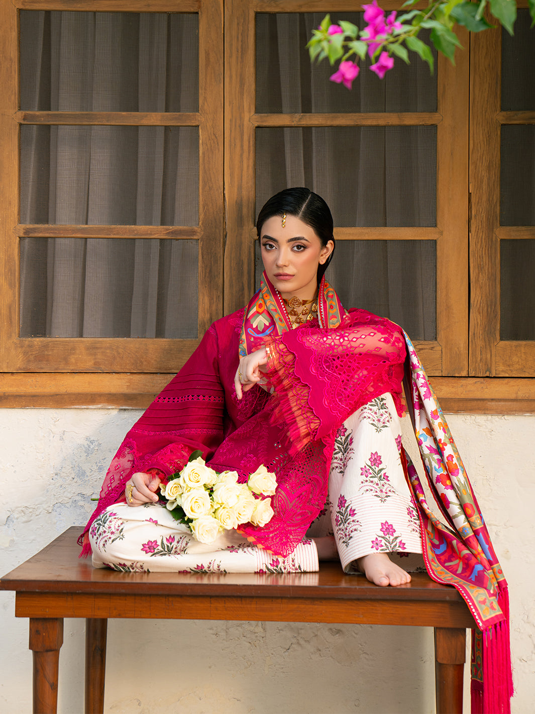 Bin Ilyas | Gulrukh Khaddar 25 | 66-B - Official Bin Ilyas stockist in UK - Sakeena London