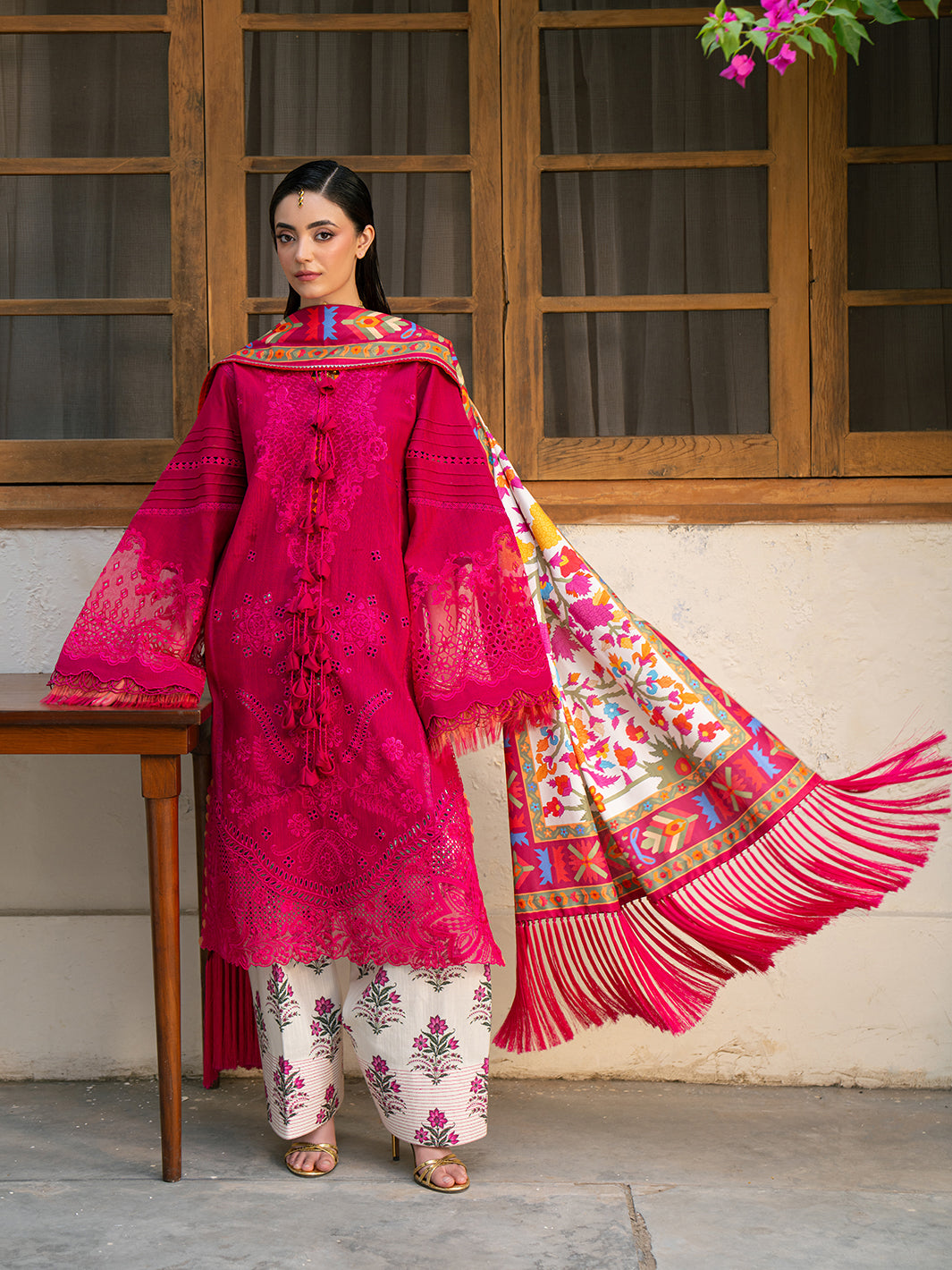 Bin Ilyas | Gulrukh Khaddar 25 | 66-B - Official Bin Ilyas stockist in UK - Sakeena London