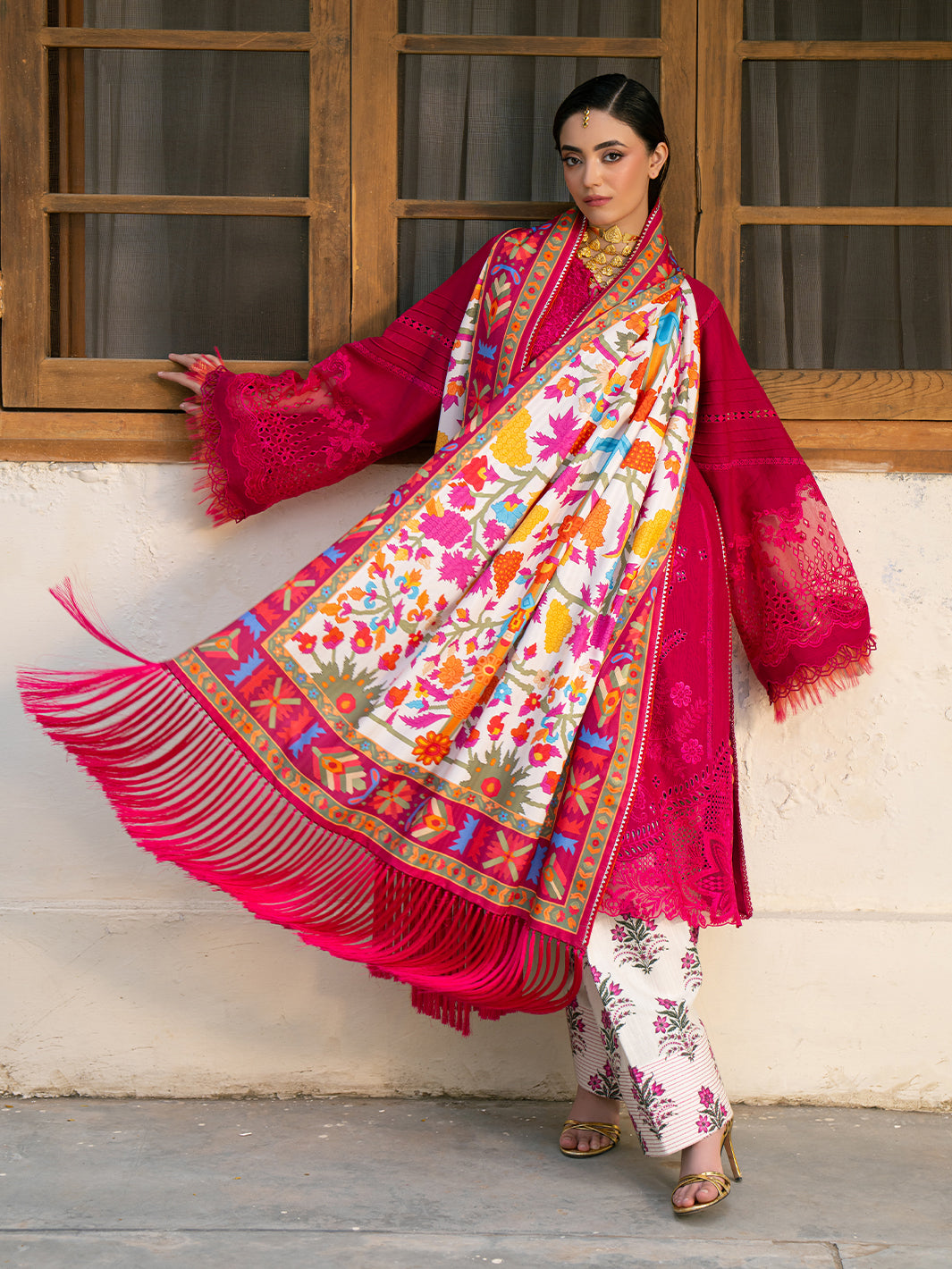 Bin Ilyas | Gulrukh Khaddar 25 | 66-B - Official Bin Ilyas stockist in UK - Sakeena London
