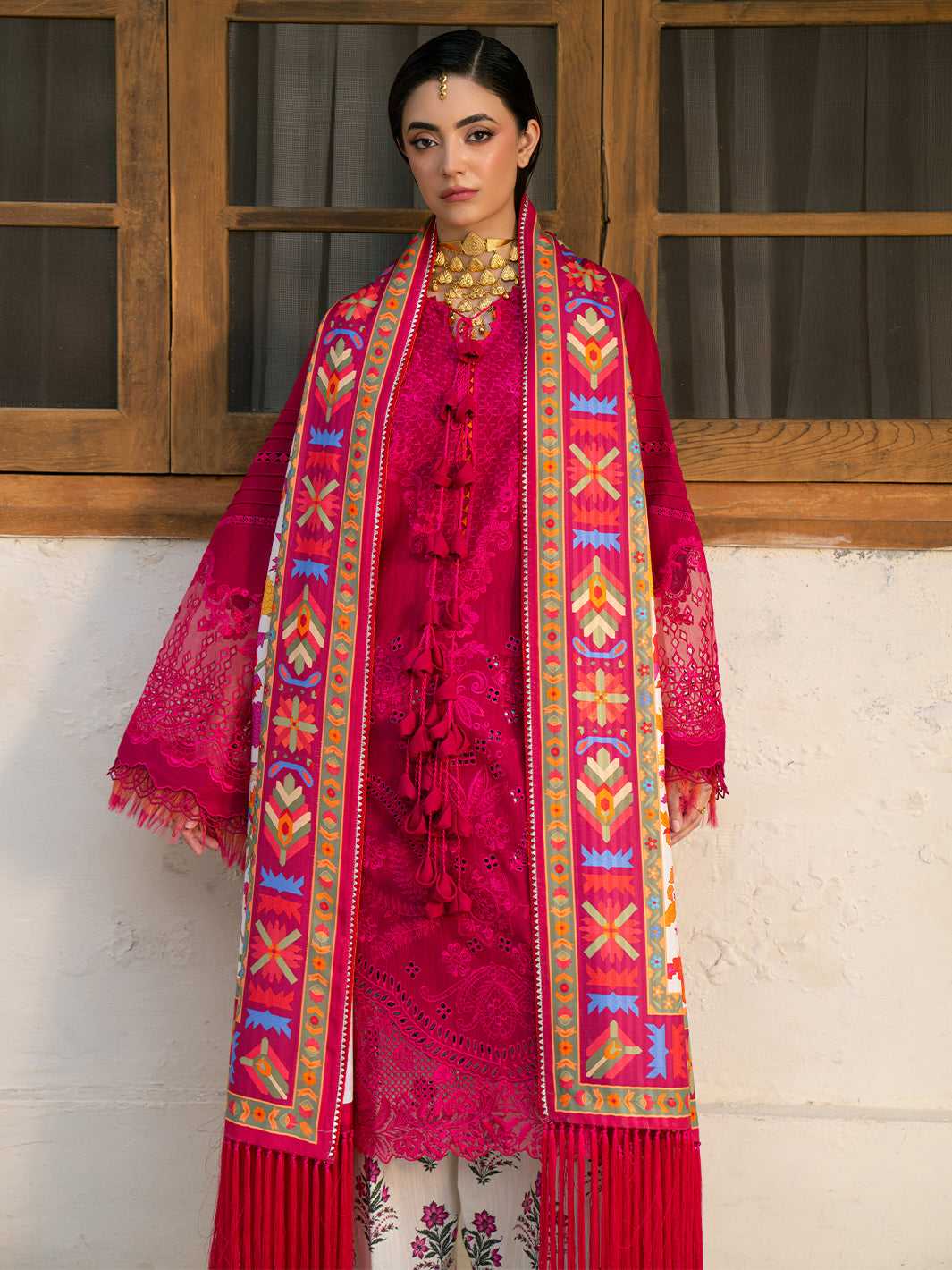 Bin Ilyas | Gulrukh Khaddar 25 | 66-B - Official Bin Ilyas stockist in UK - Sakeena London