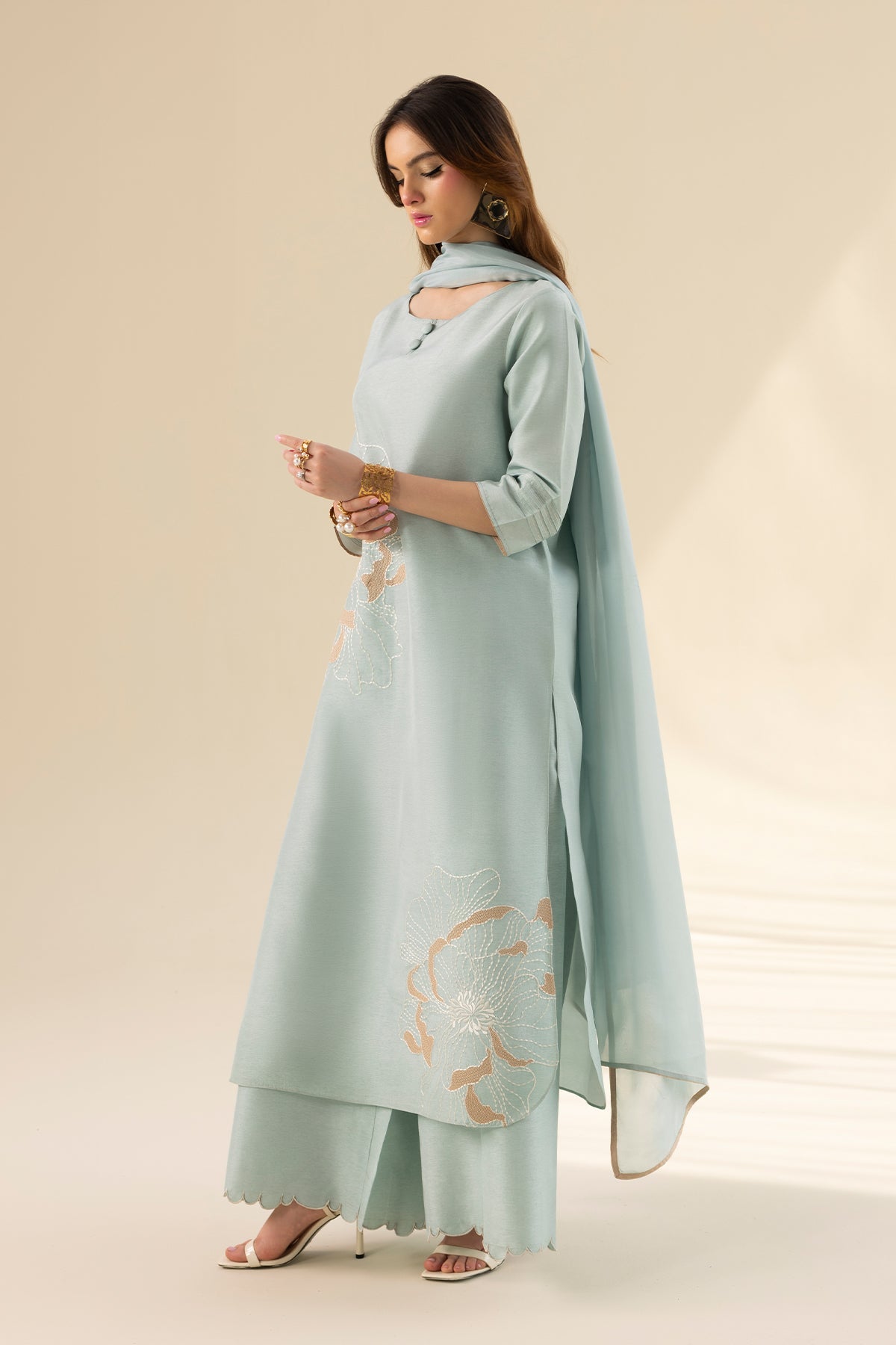 Erum Khan | Lillia Summer Edit | Aqua Breeze - Official Erum Khan stockist in UK - Sakeena London