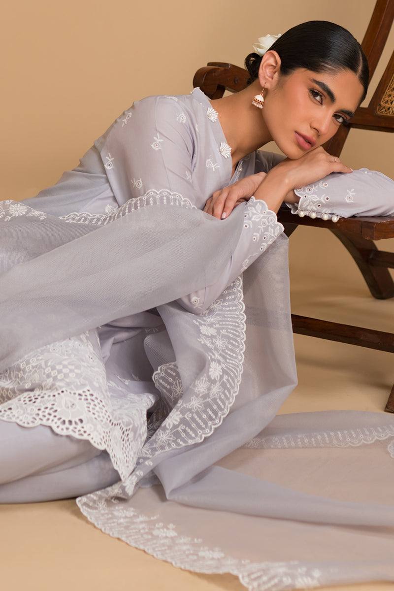 Cross Stitch | Chikankari Lawn Collection | P-05 - Official Cross Stitch stockist in UK - Sakeena London