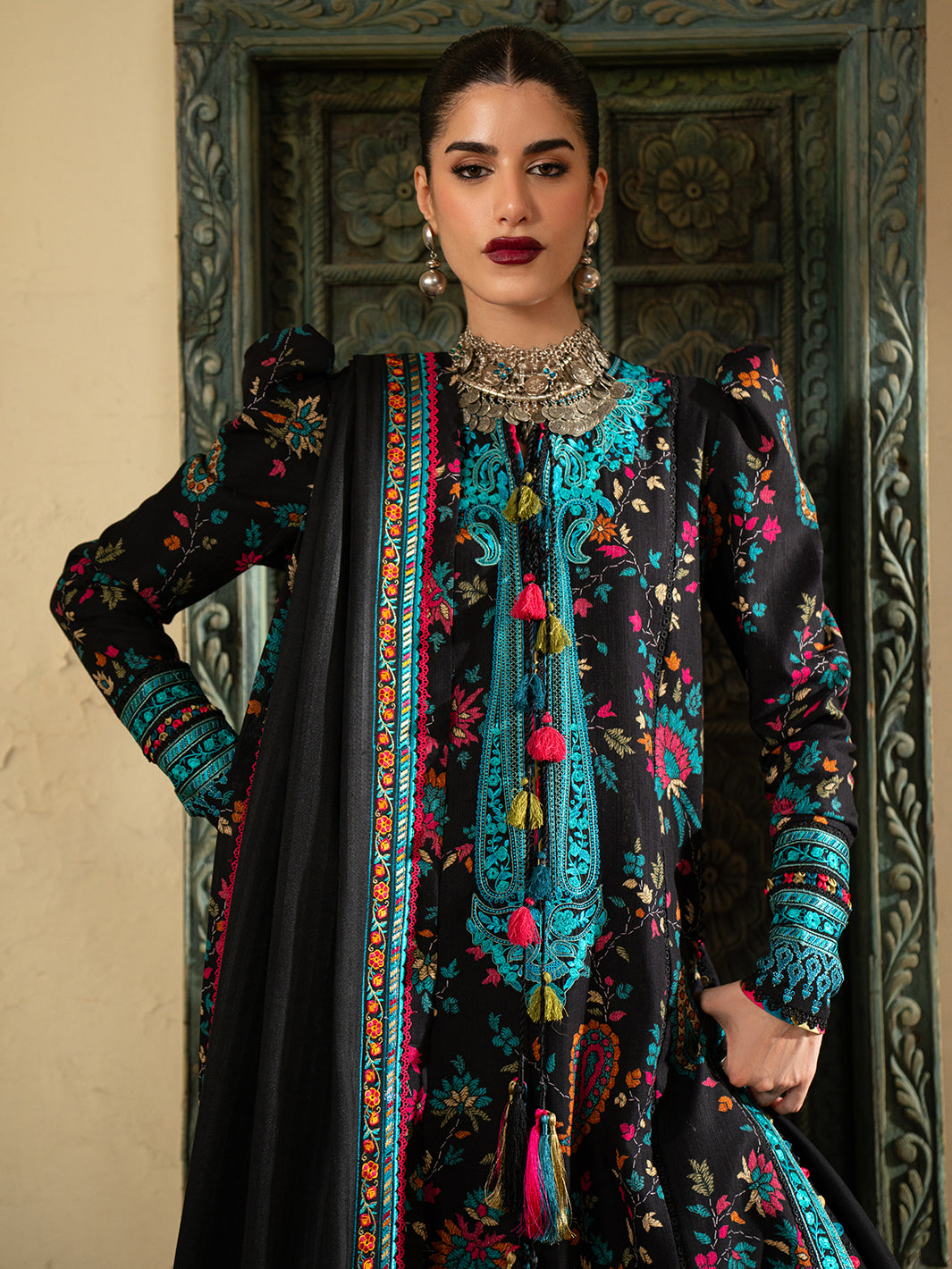 Bin Ilyas | Gulrukh Khaddar 25 | 67-A - Official Bin Ilyas stockist in UK - Sakeena London
