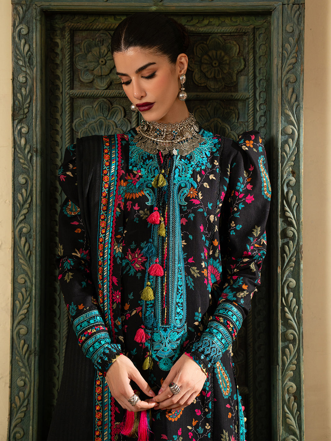 Bin Ilyas | Gulrukh Khaddar 25 | 67-A - Official Bin Ilyas stockist in UK - Sakeena London