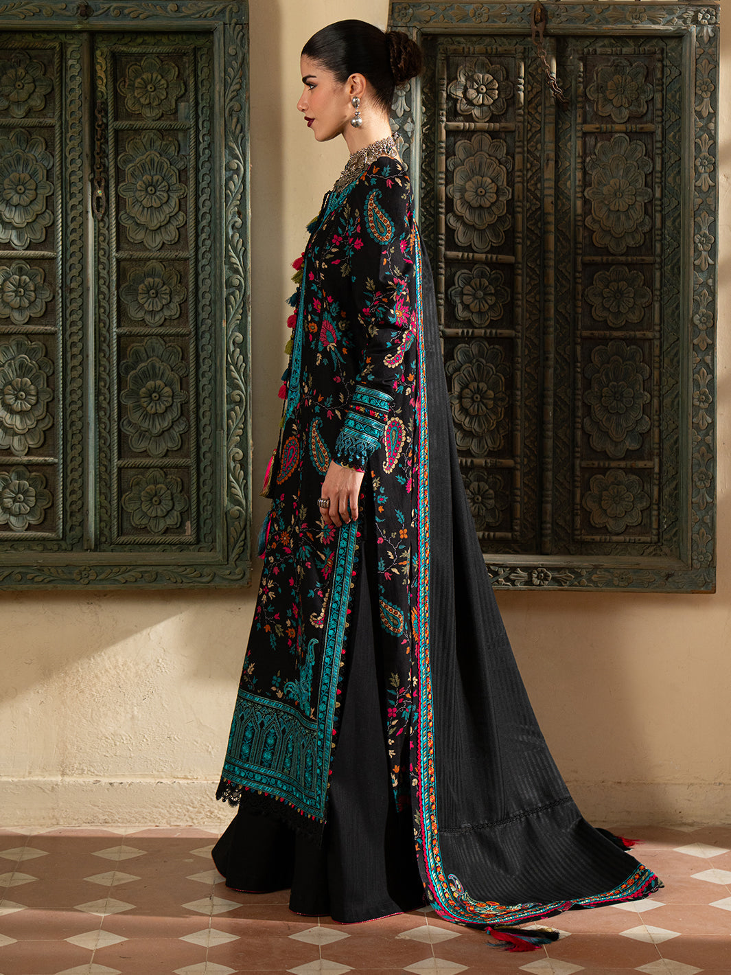 Bin Ilyas | Gulrukh Khaddar 25 | 67-A - Official Bin Ilyas stockist in UK - Sakeena London