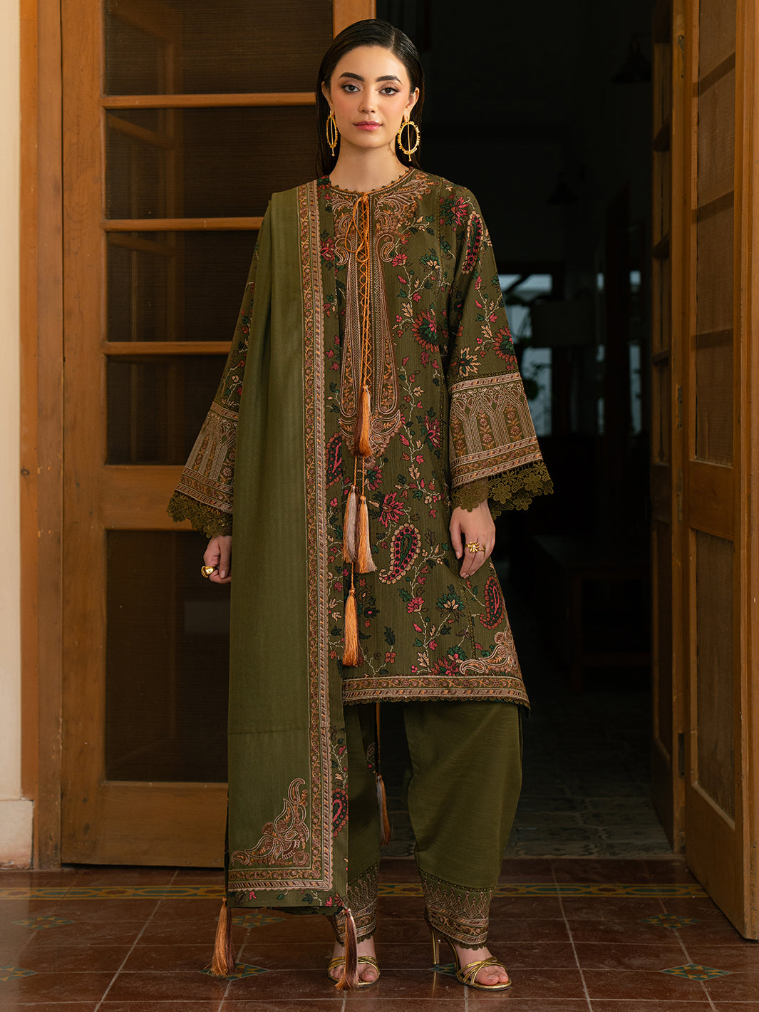 Bin Ilyas | Gulrukh Khaddar 25 | 67-B - Official Bin Ilyas stockist in UK - Sakeena London