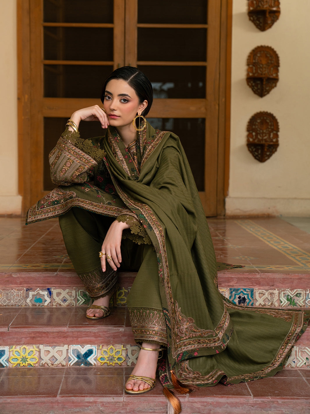 Bin Ilyas | Gulrukh Khaddar 25 | 67-B - Official Bin Ilyas stockist in UK - Sakeena London