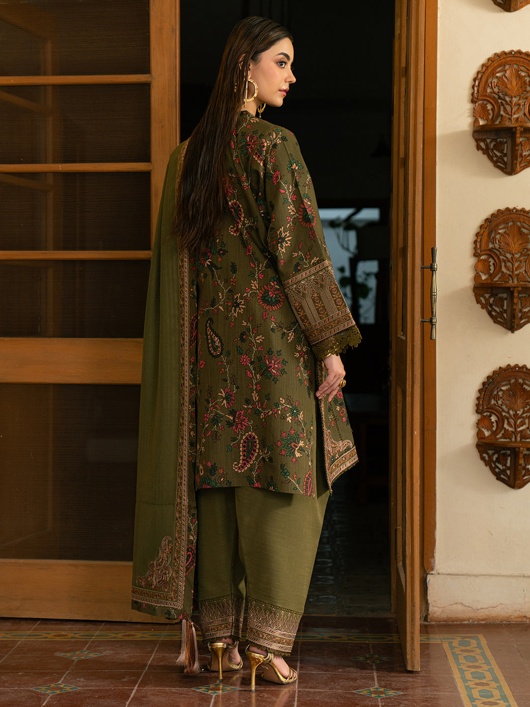 Bin Ilyas | Gulrukh Khaddar 25 | 67-B - Official Bin Ilyas stockist in UK - Sakeena London